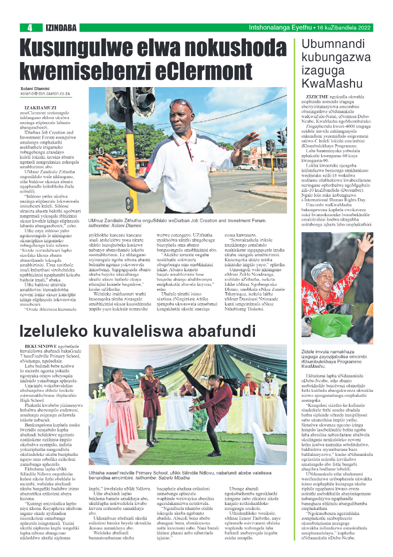 Eyethu Intshonalanga 16 December 2022 page 4