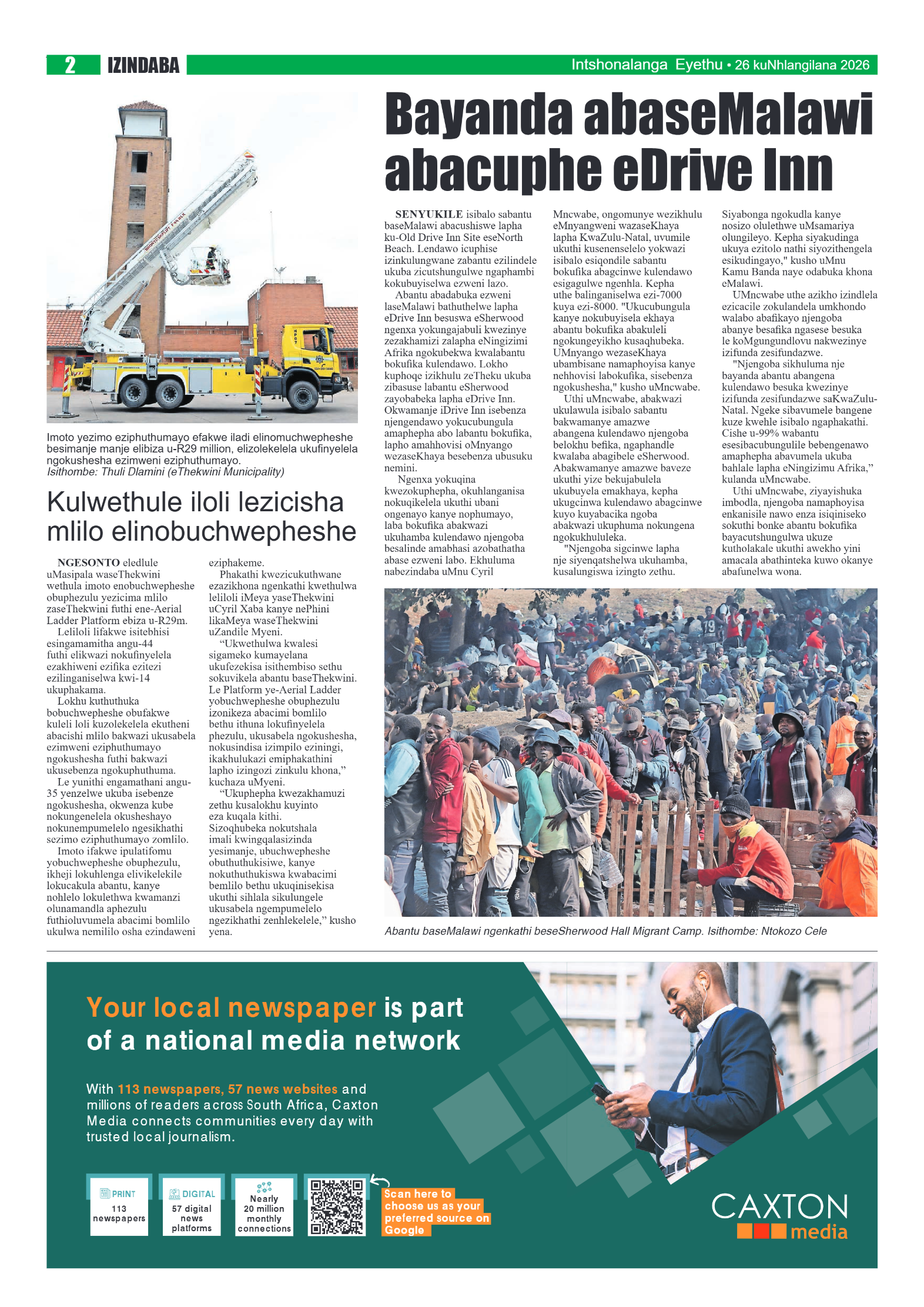 Eyethu Intshonalanga 26 June 2026 page 2