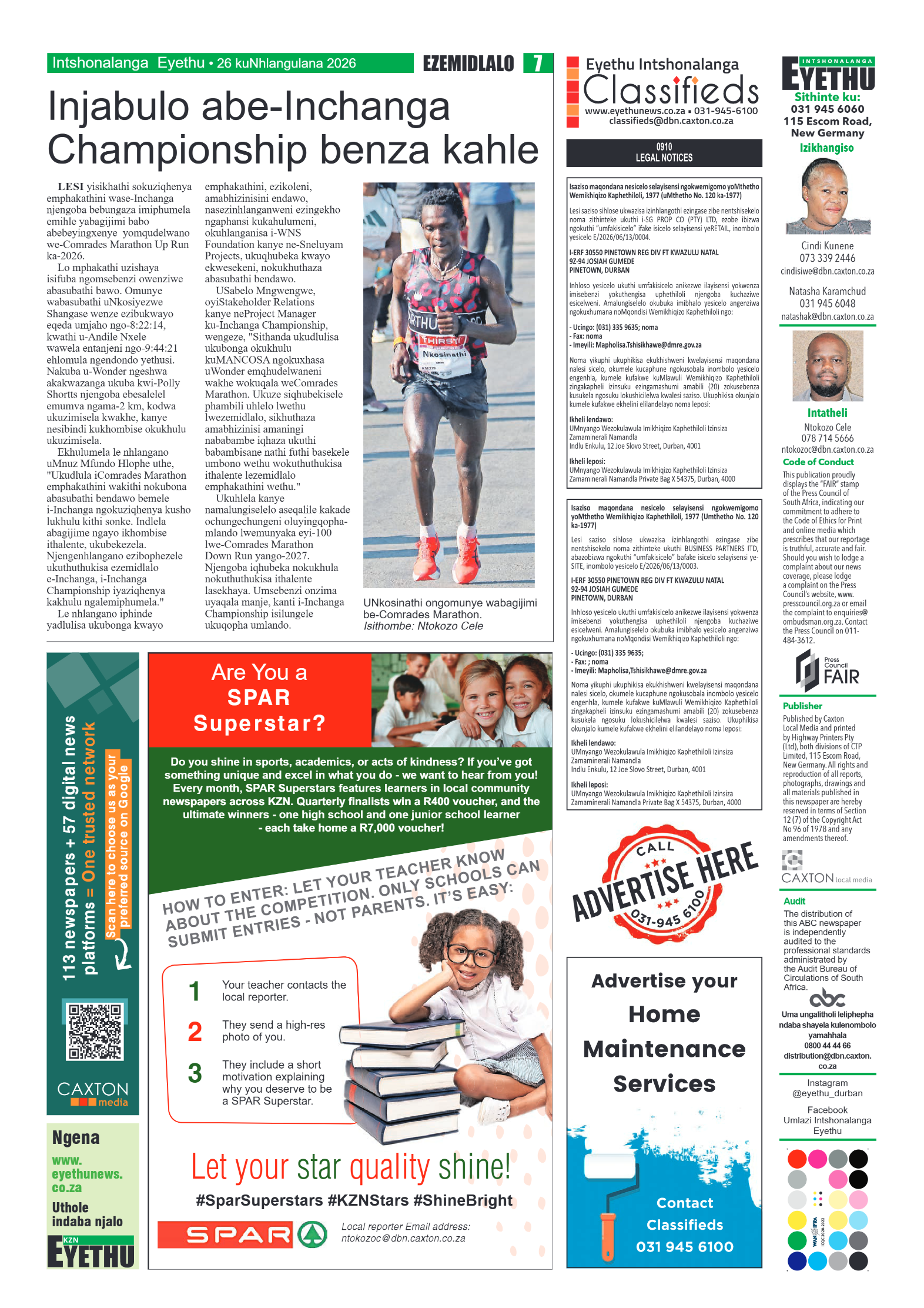 Eyethu Intshonalanga 26 June 2026 page 7