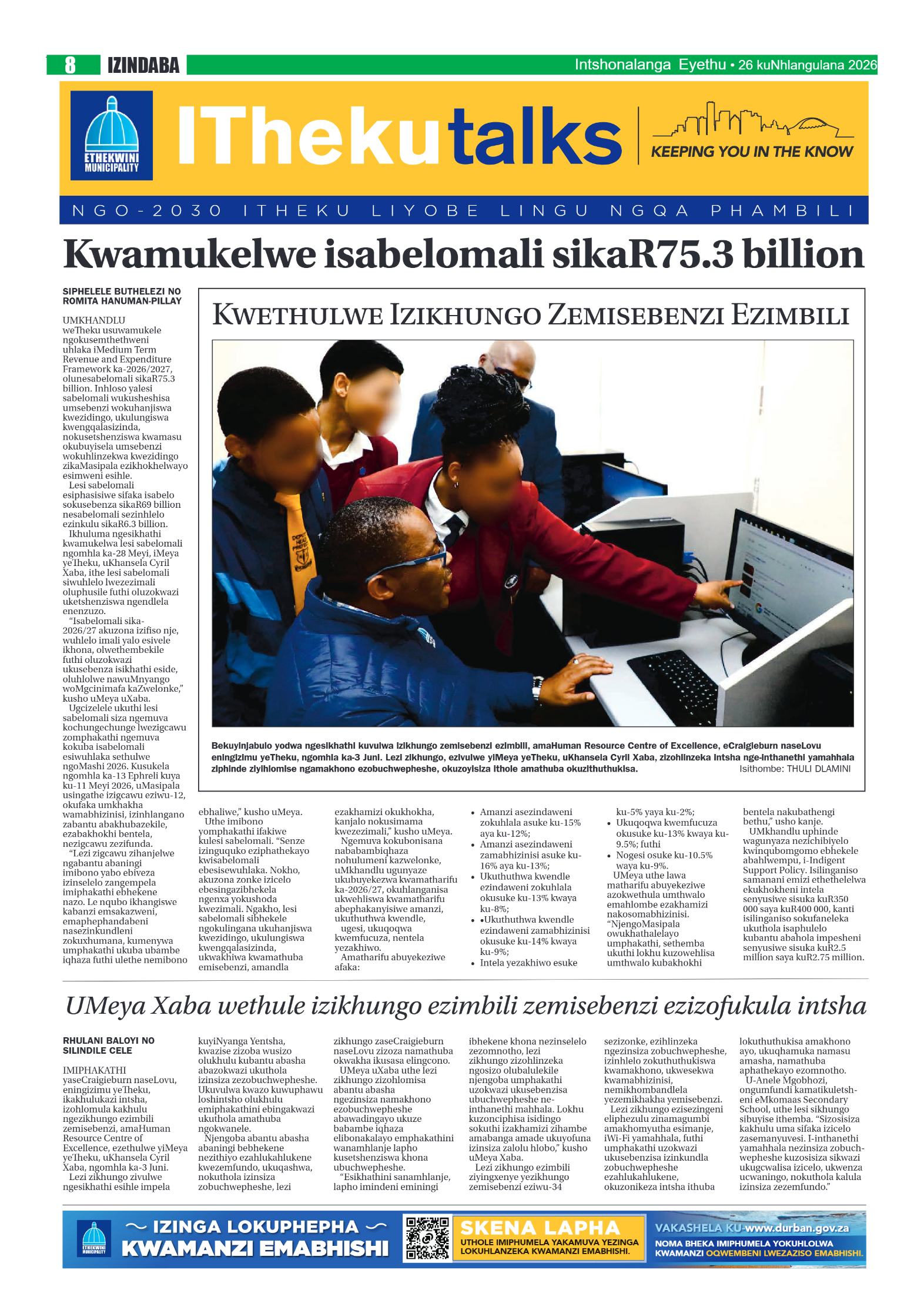 Eyethu Intshonalanga 26 June 2026 page 8