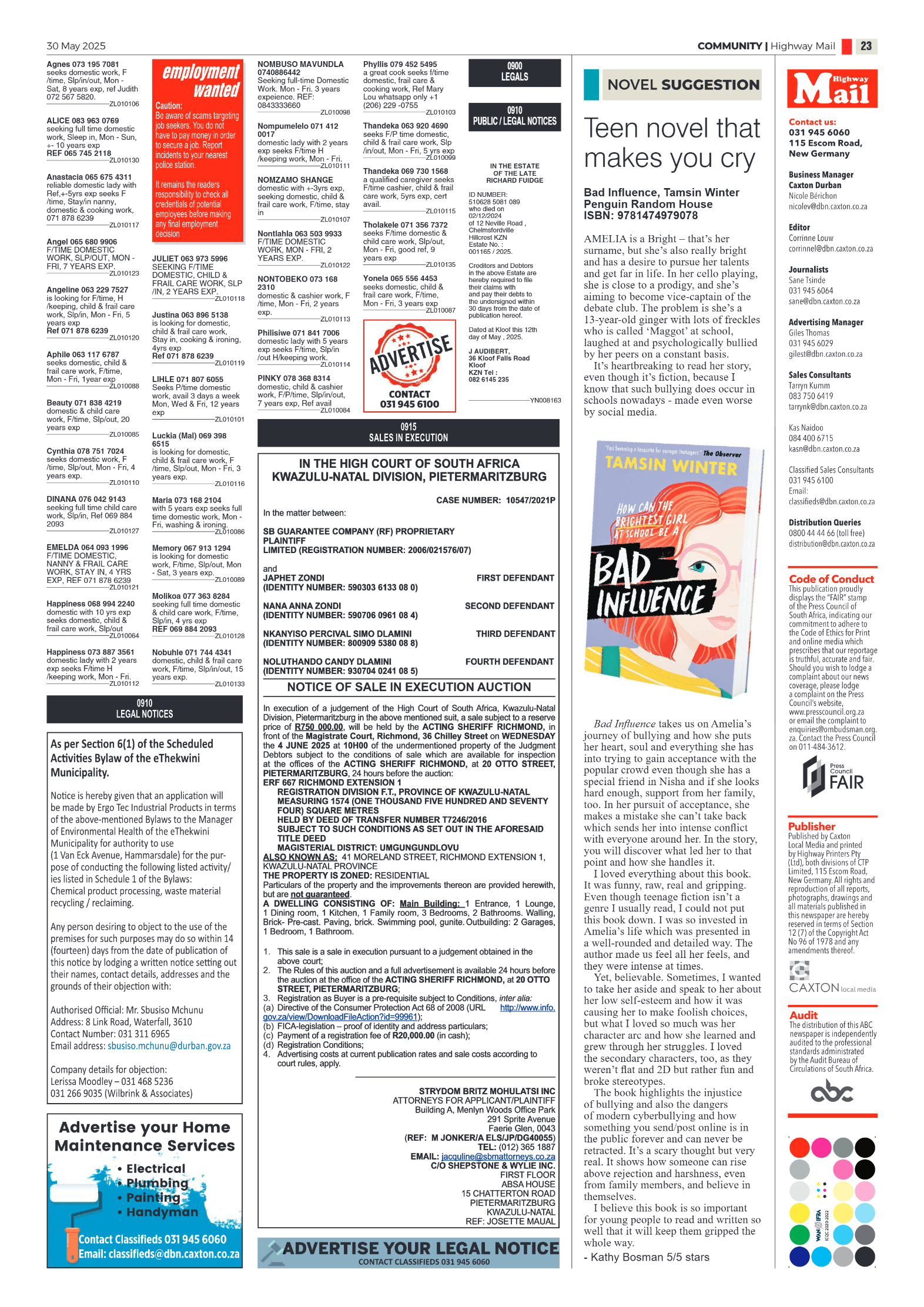 Highway Mail 30 May 2025 page 23