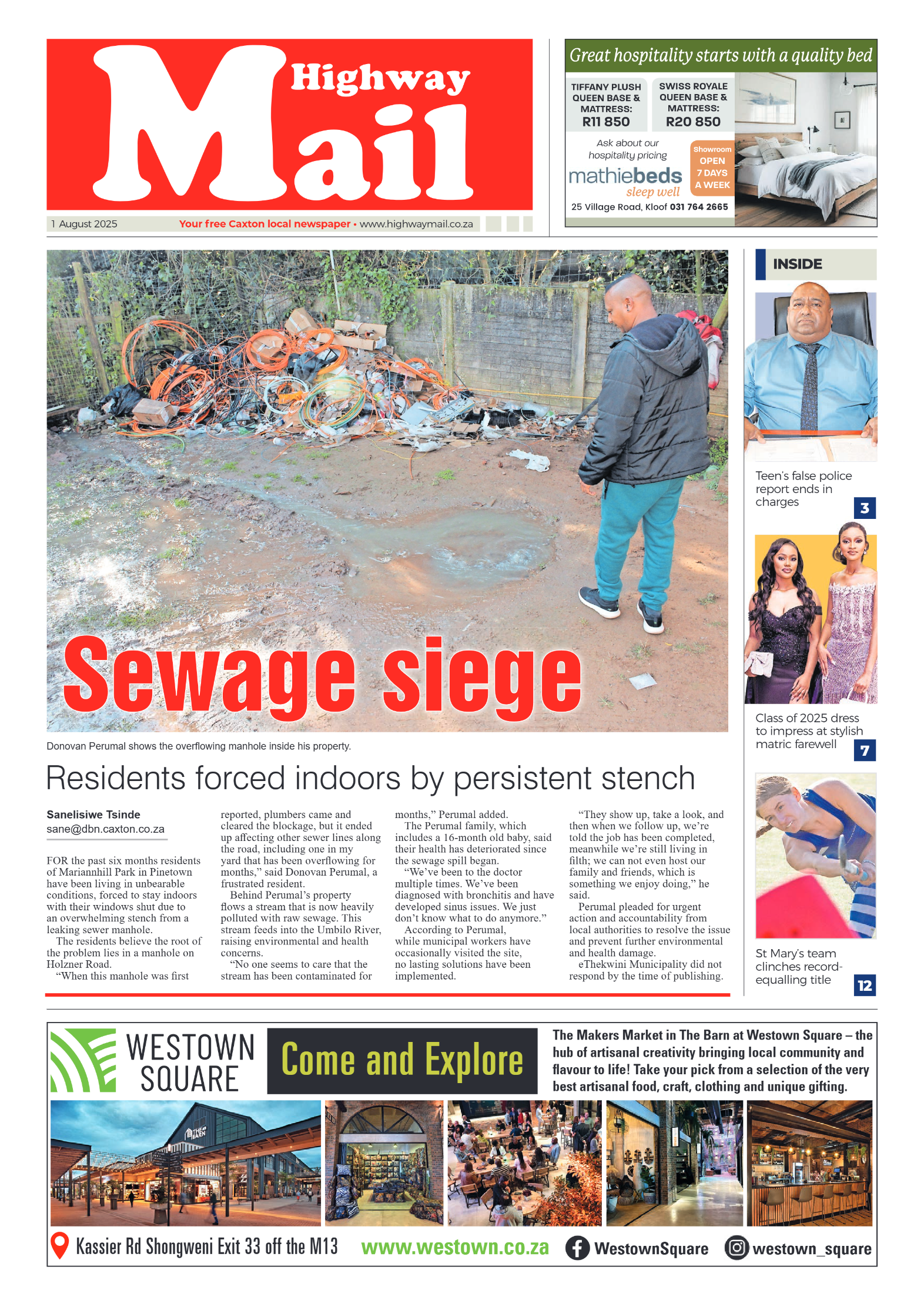 Highway Mail 01 August 2025 page 1