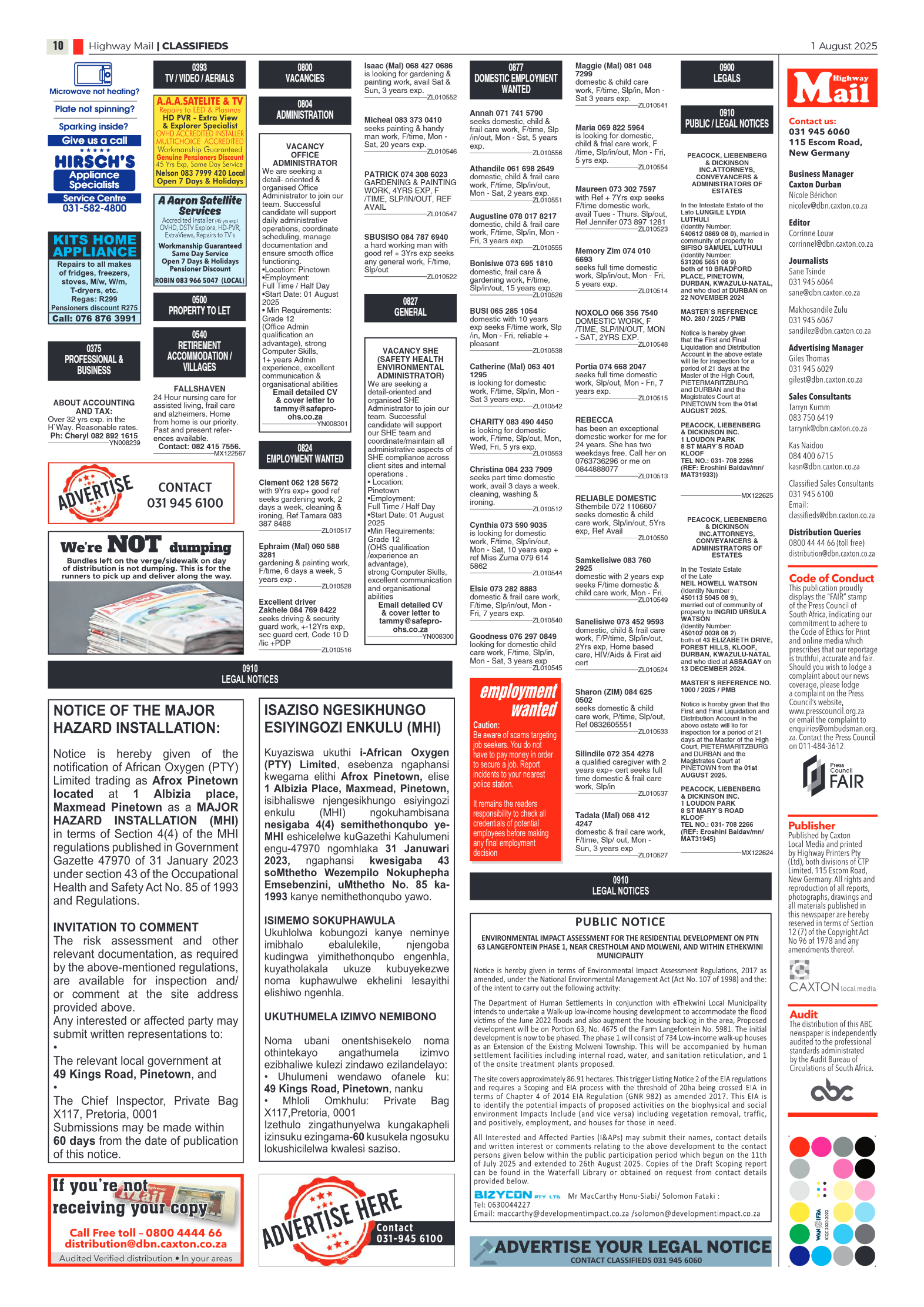 Highway Mail 01 August 2025 page 10