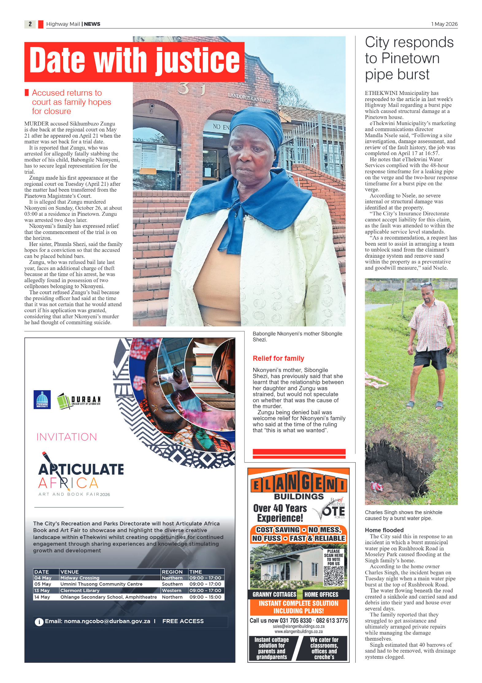 Highway Mail 01 May 2026 page 2