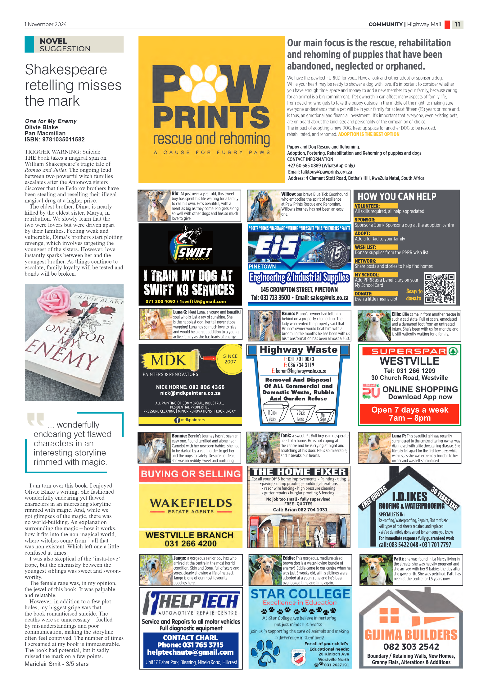 Highway Mail 01 November 2024 page 11