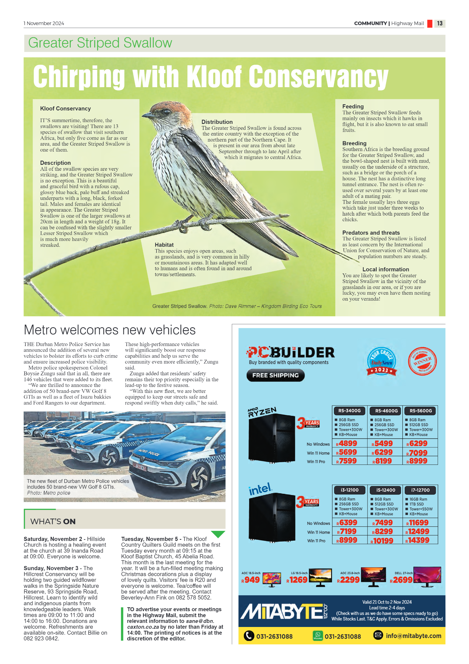 Highway Mail 01 November 2024 page 13