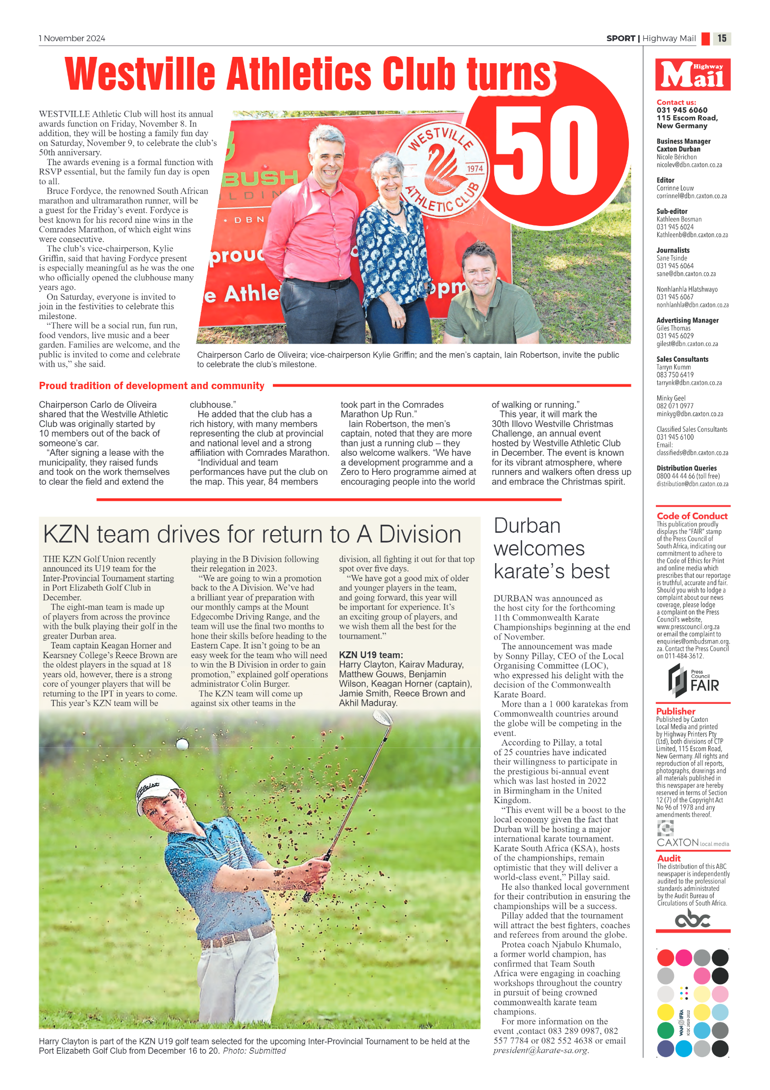 Highway Mail 01 November 2024 page 15