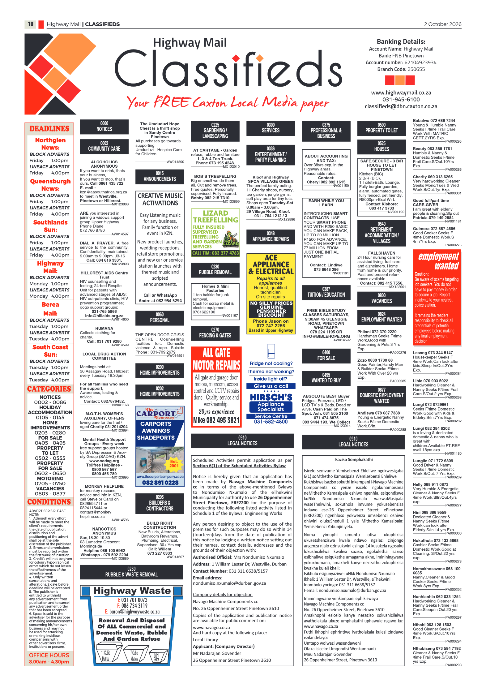 Highway Mail 02 October 2026 page 10