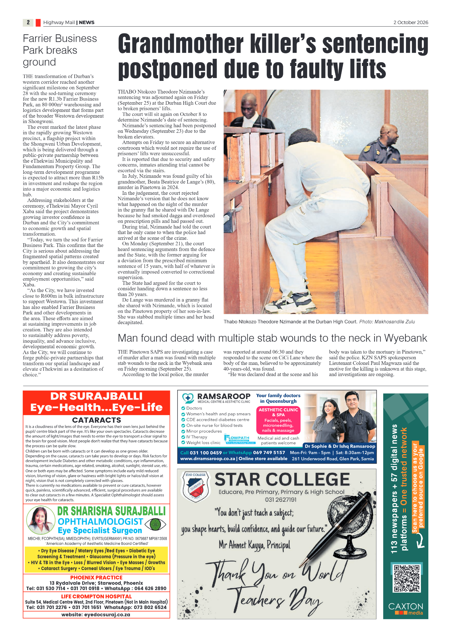 Highway Mail 02 October 2026 page 2