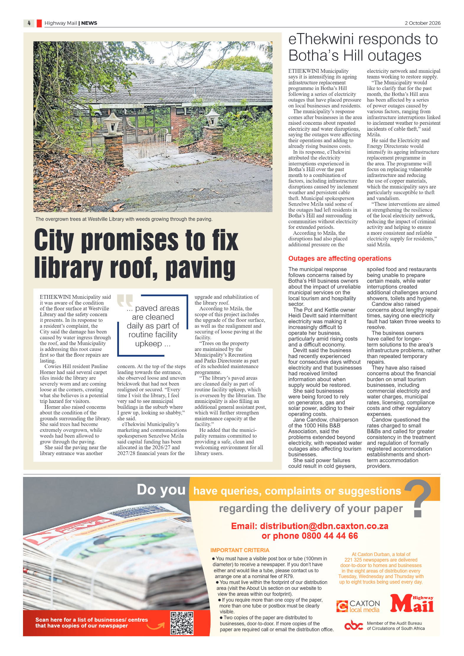Highway Mail 02 October 2026 page 4