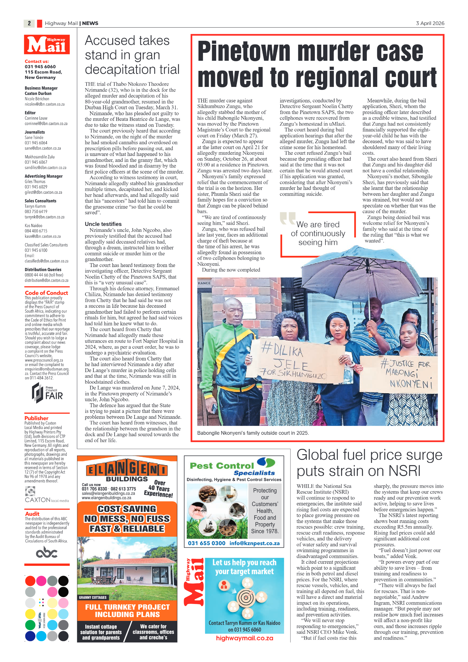 Highway Mail 03 April 2026 page 2