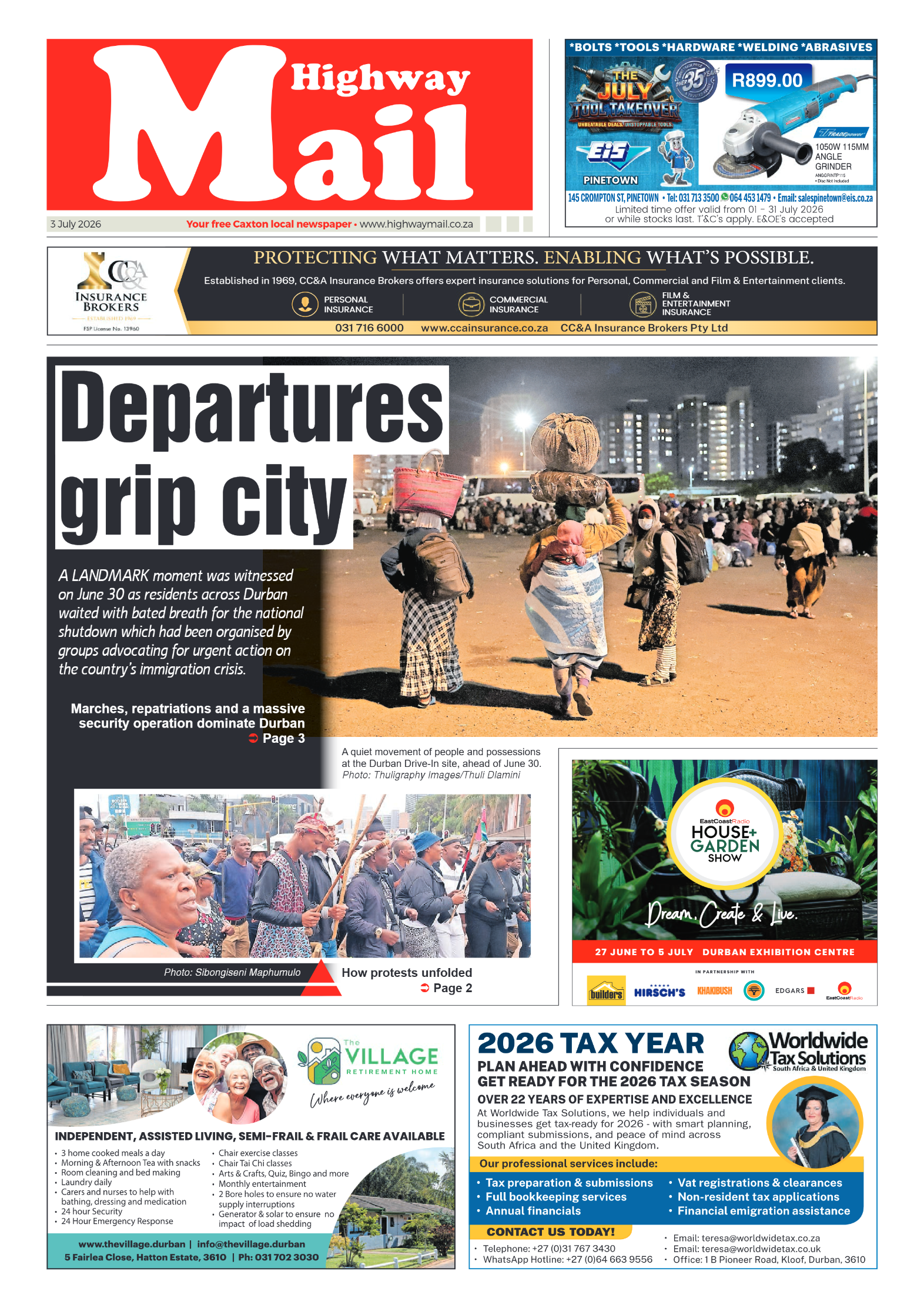 Highway Mail 03 July 2026 page 1