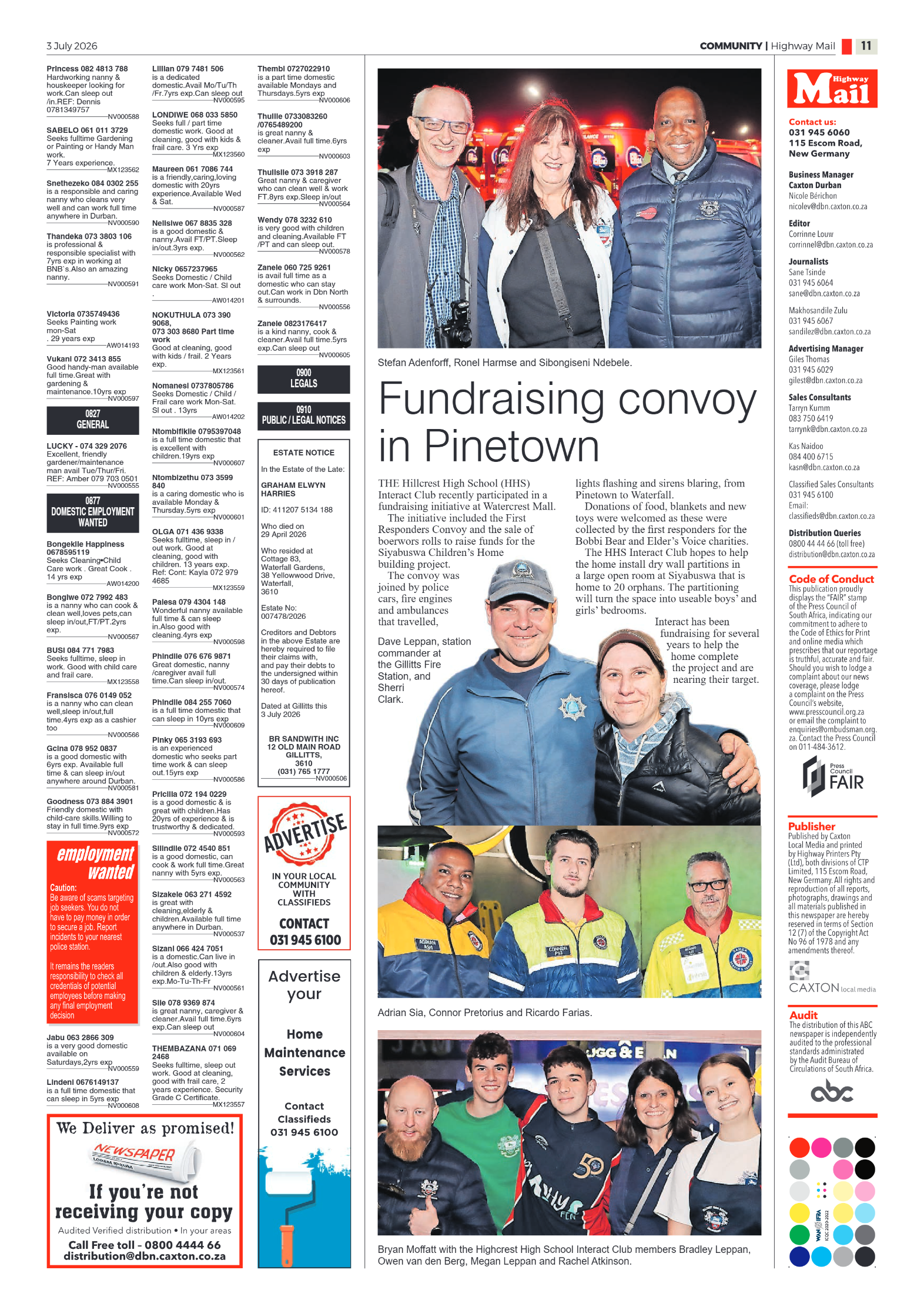 Highway Mail 03 July 2026 page 11