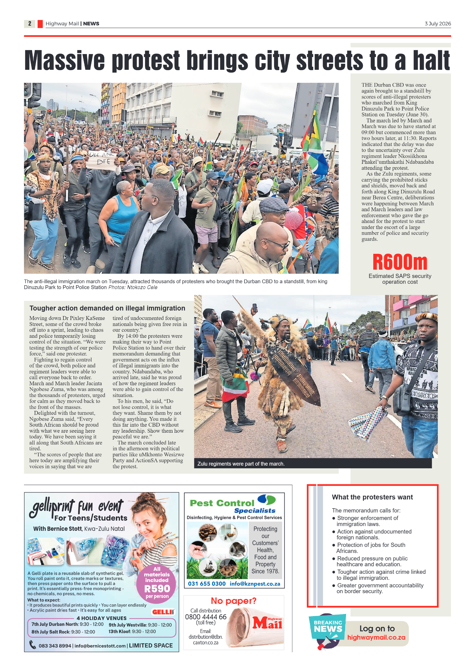 Highway Mail 03 July 2026 page 2