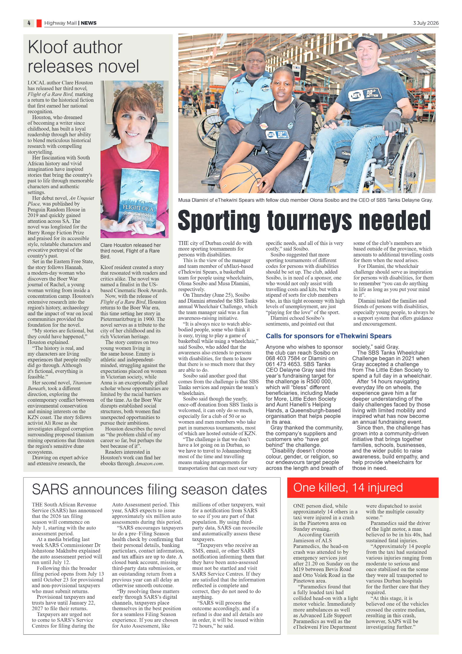 Highway Mail 03 July 2026 page 4
