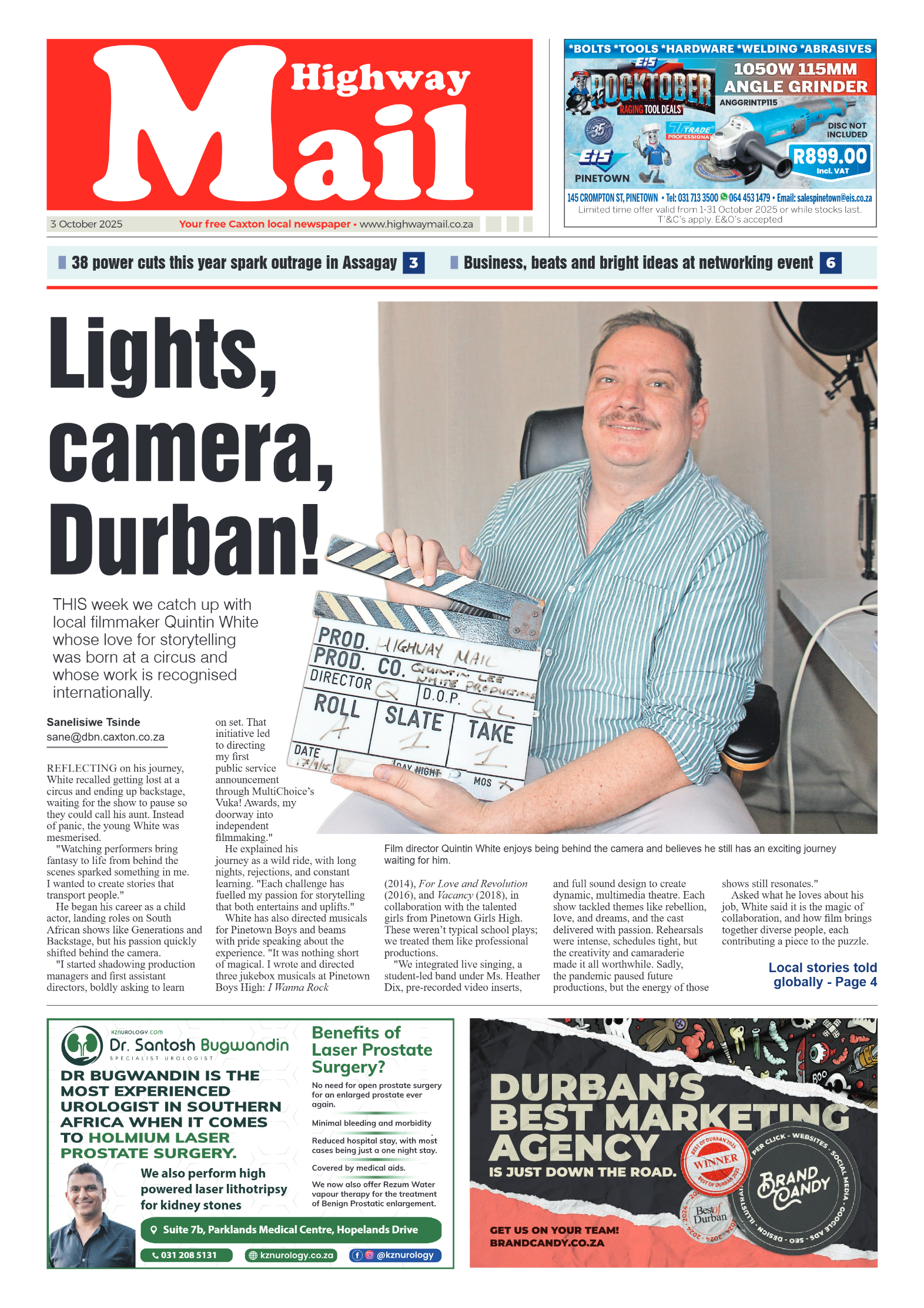 Highway Mail 03 October 2025 page 1