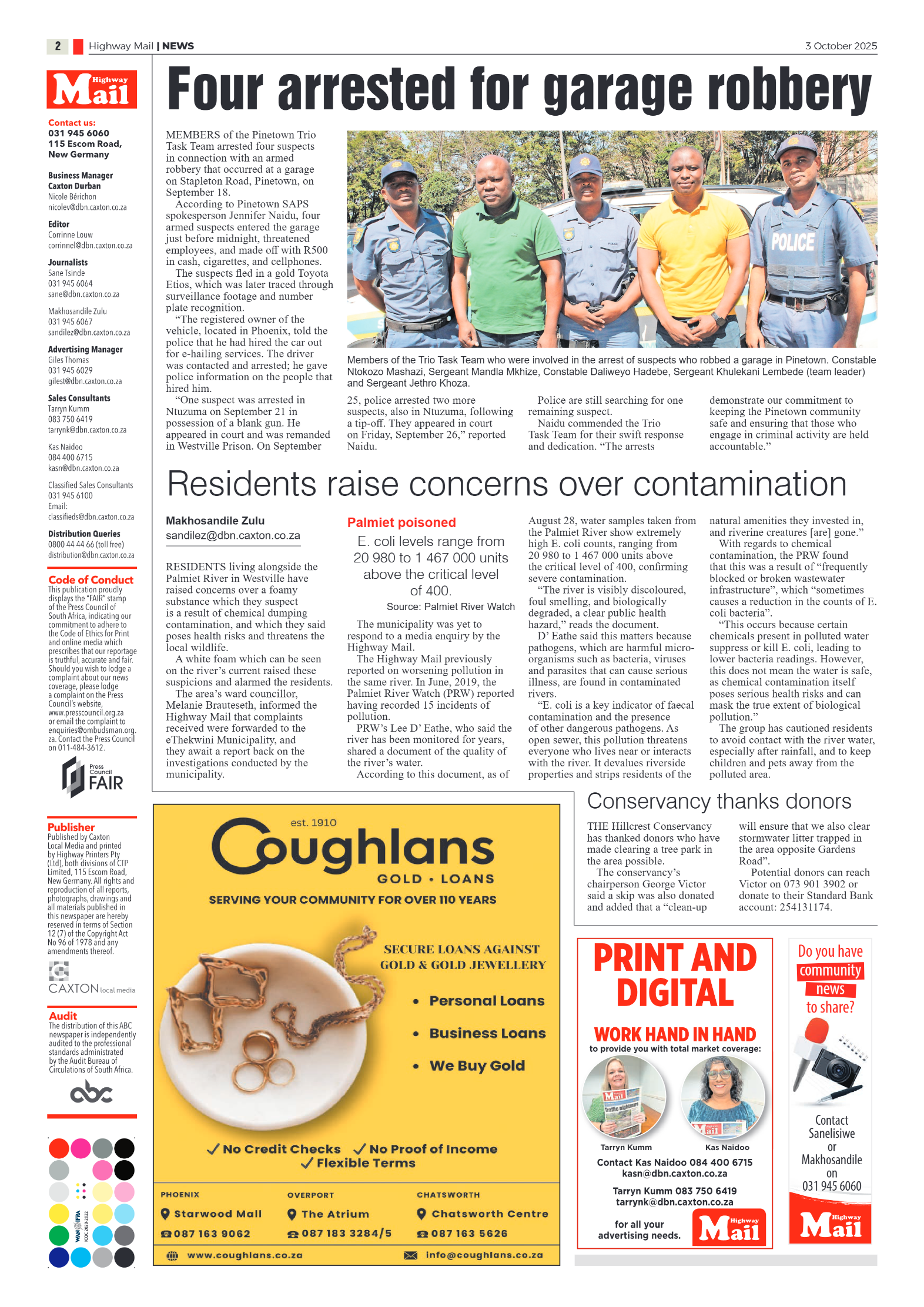 Highway Mail 03 October 2025 page 2
