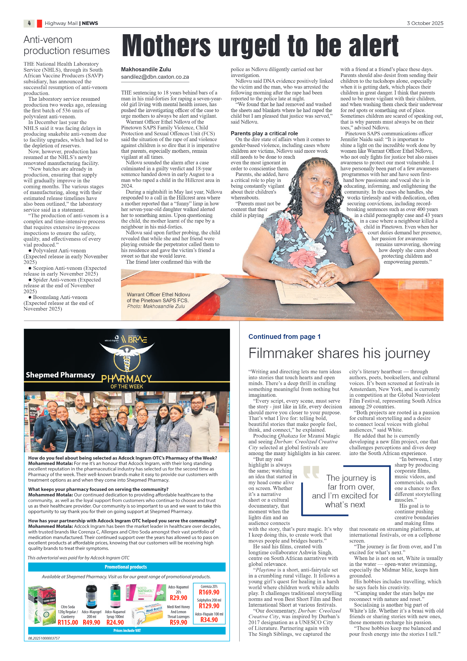 Highway Mail 03 October 2025 page 4
