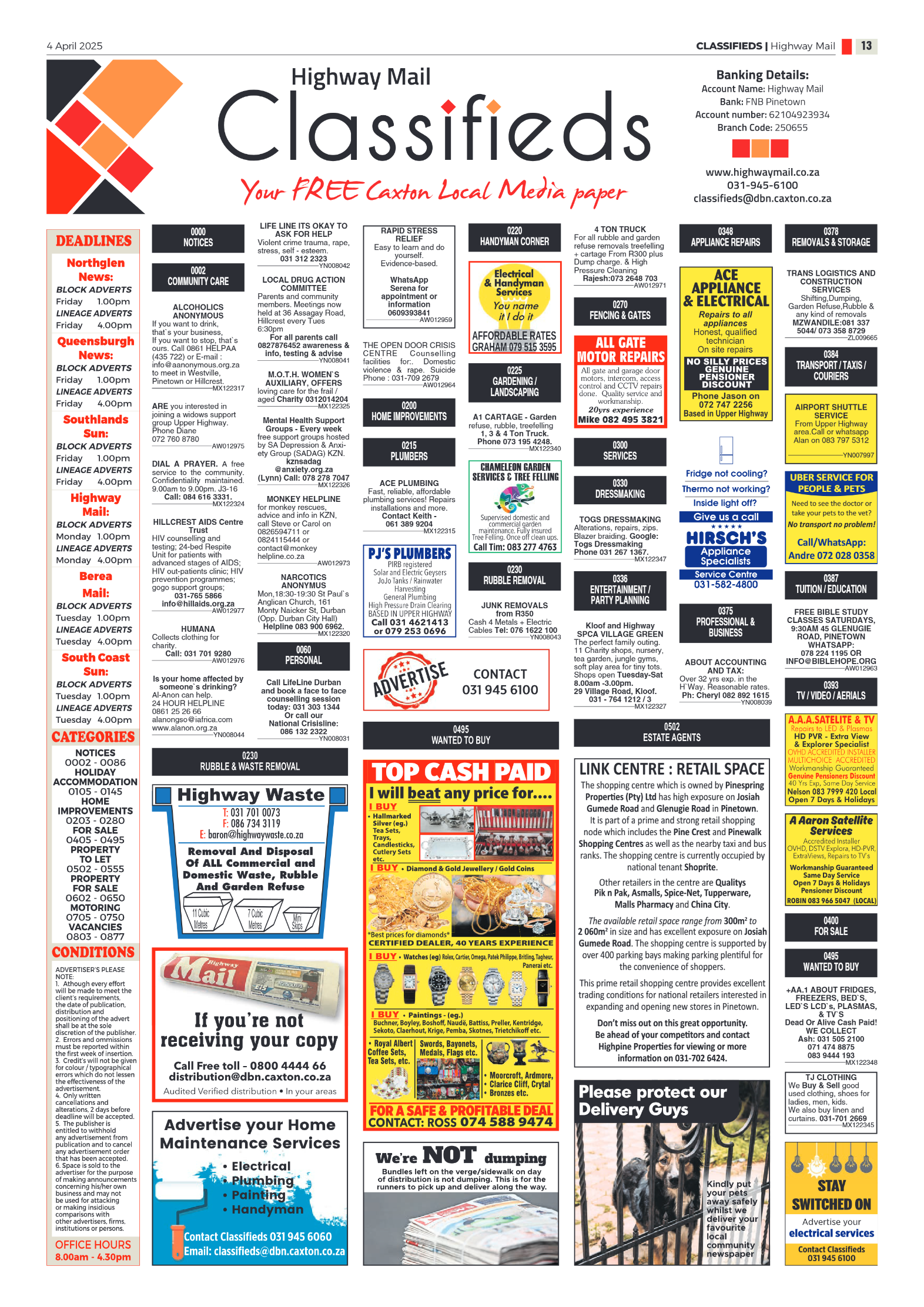 Highway Mail 04 April 2025 page 13