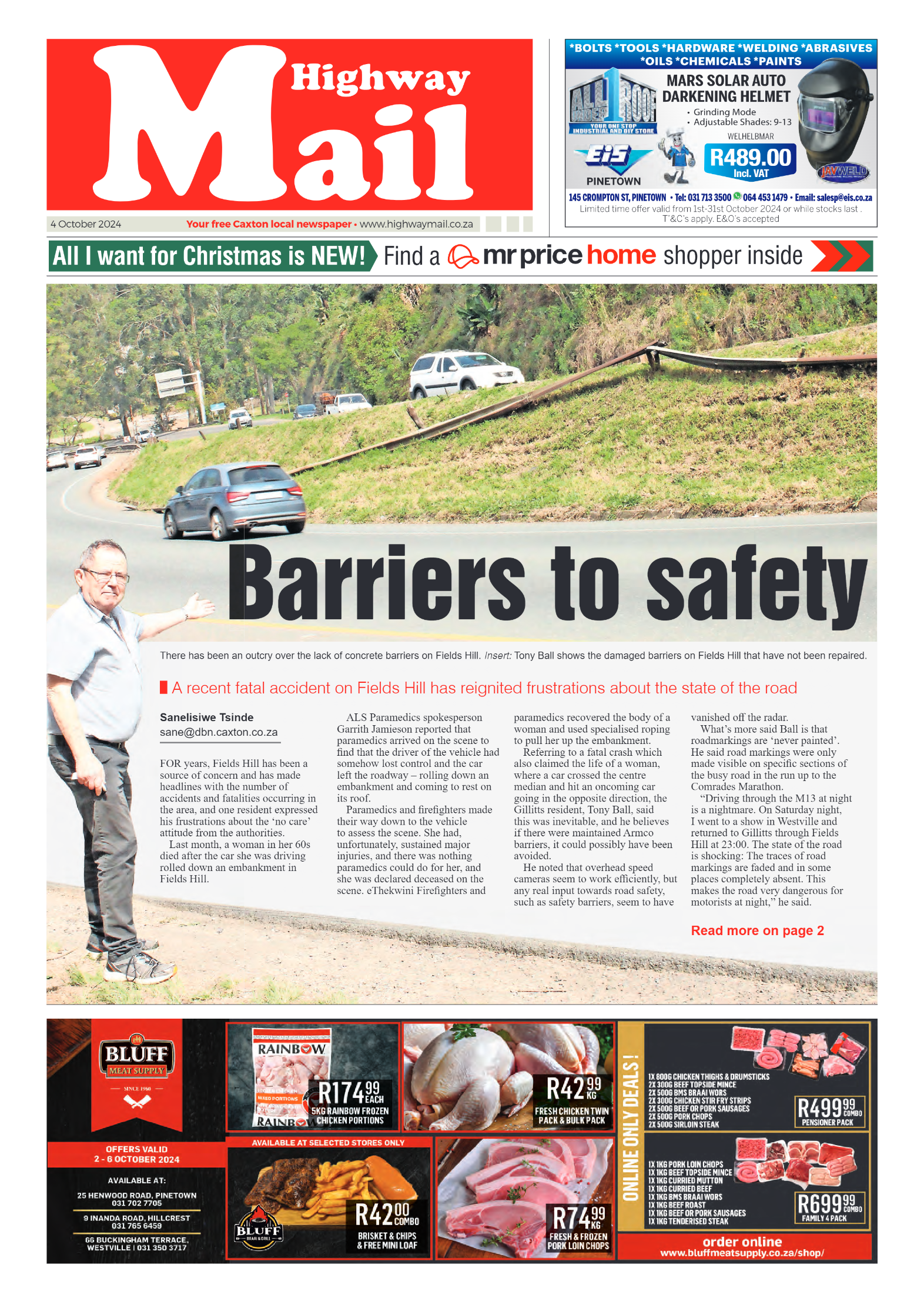 Highway Mail 04 October 2024 page 1