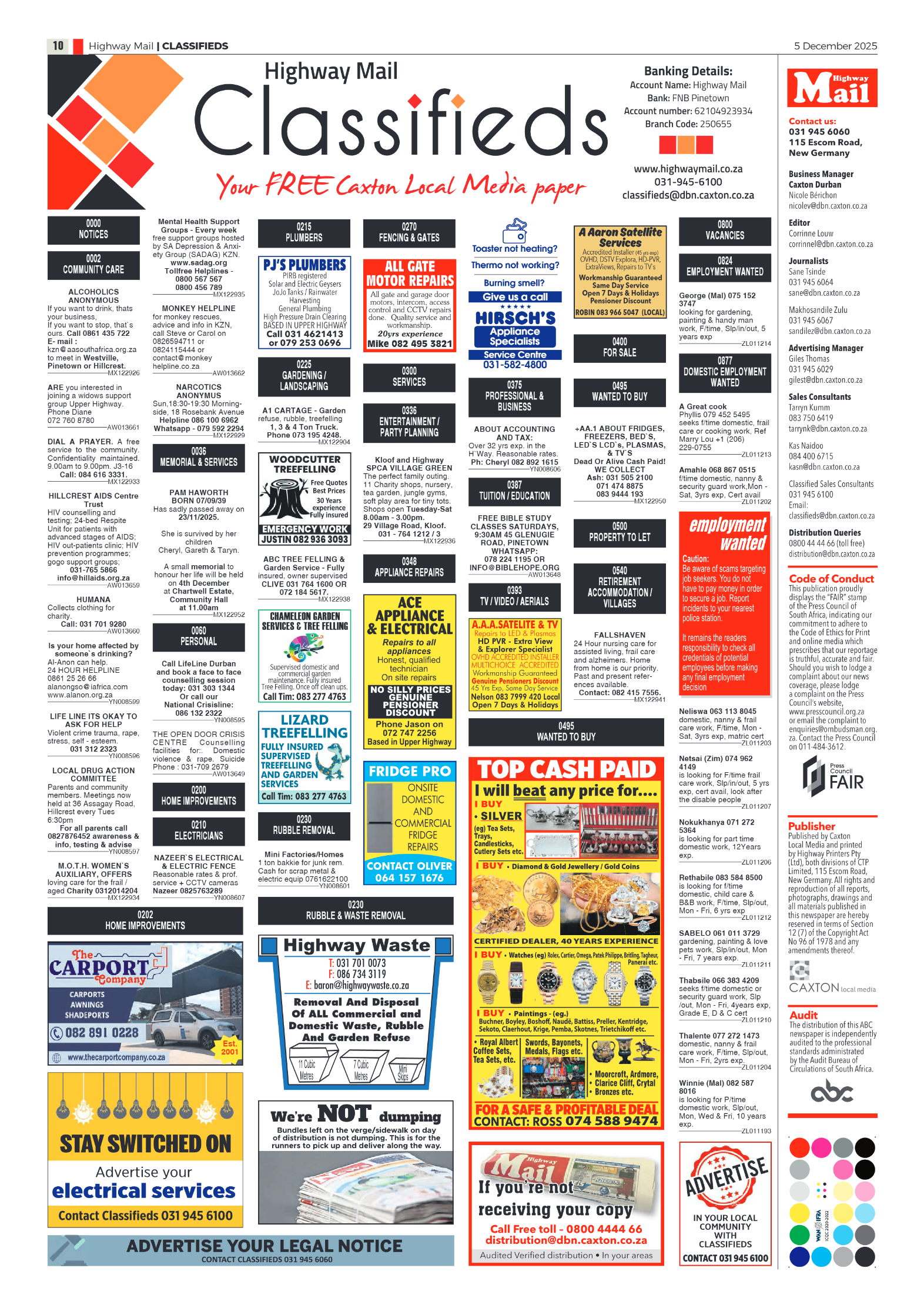 Highway Mail 05 December 2025 page 10