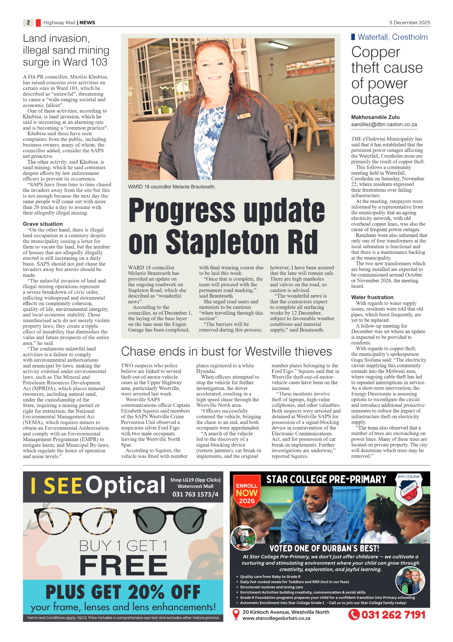 Highway Mail 05 December 2025 page 2