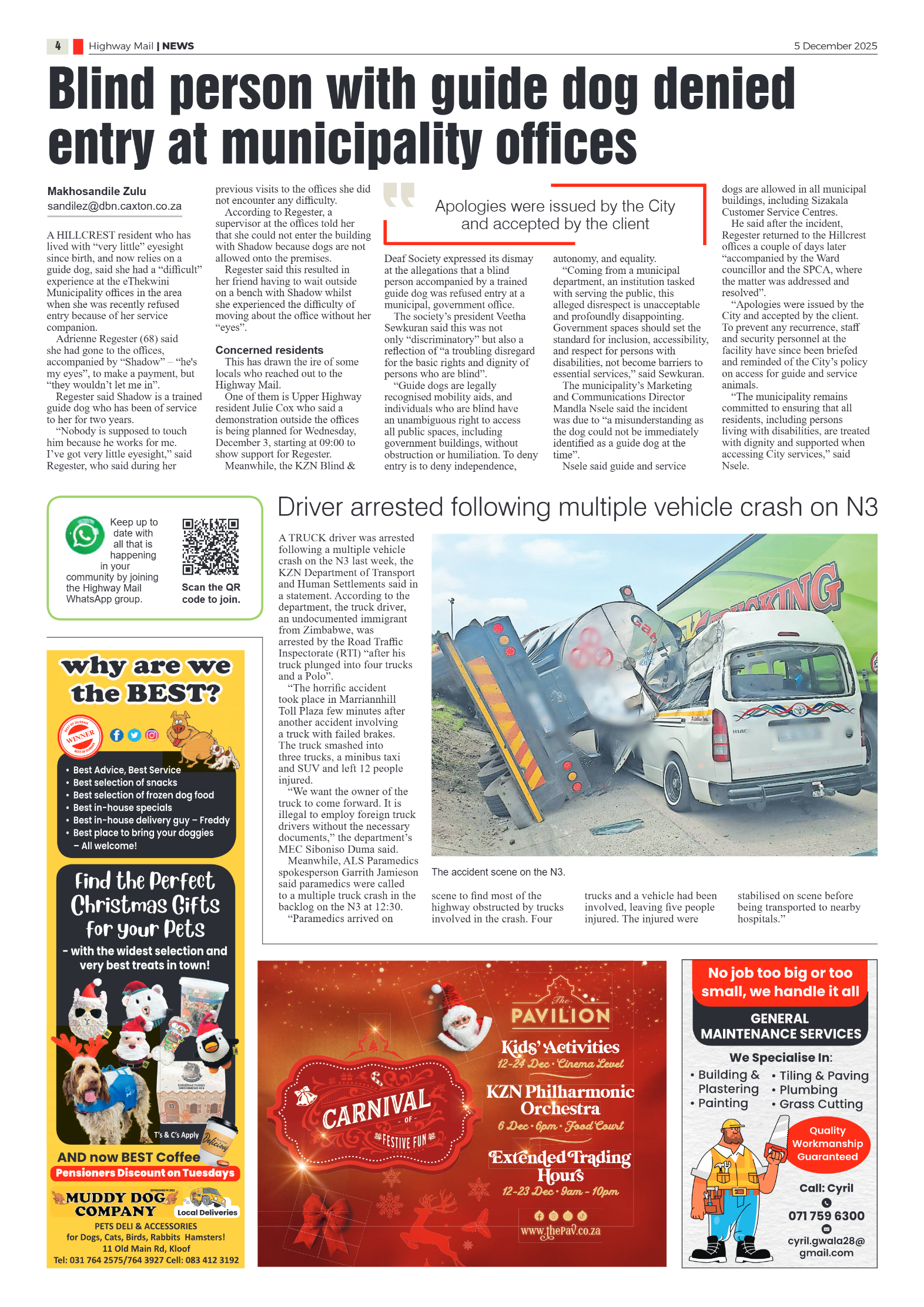 Highway Mail 05 December 2025 page 4