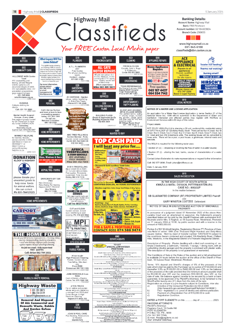 Highway Mail 5 January 2024 page 10