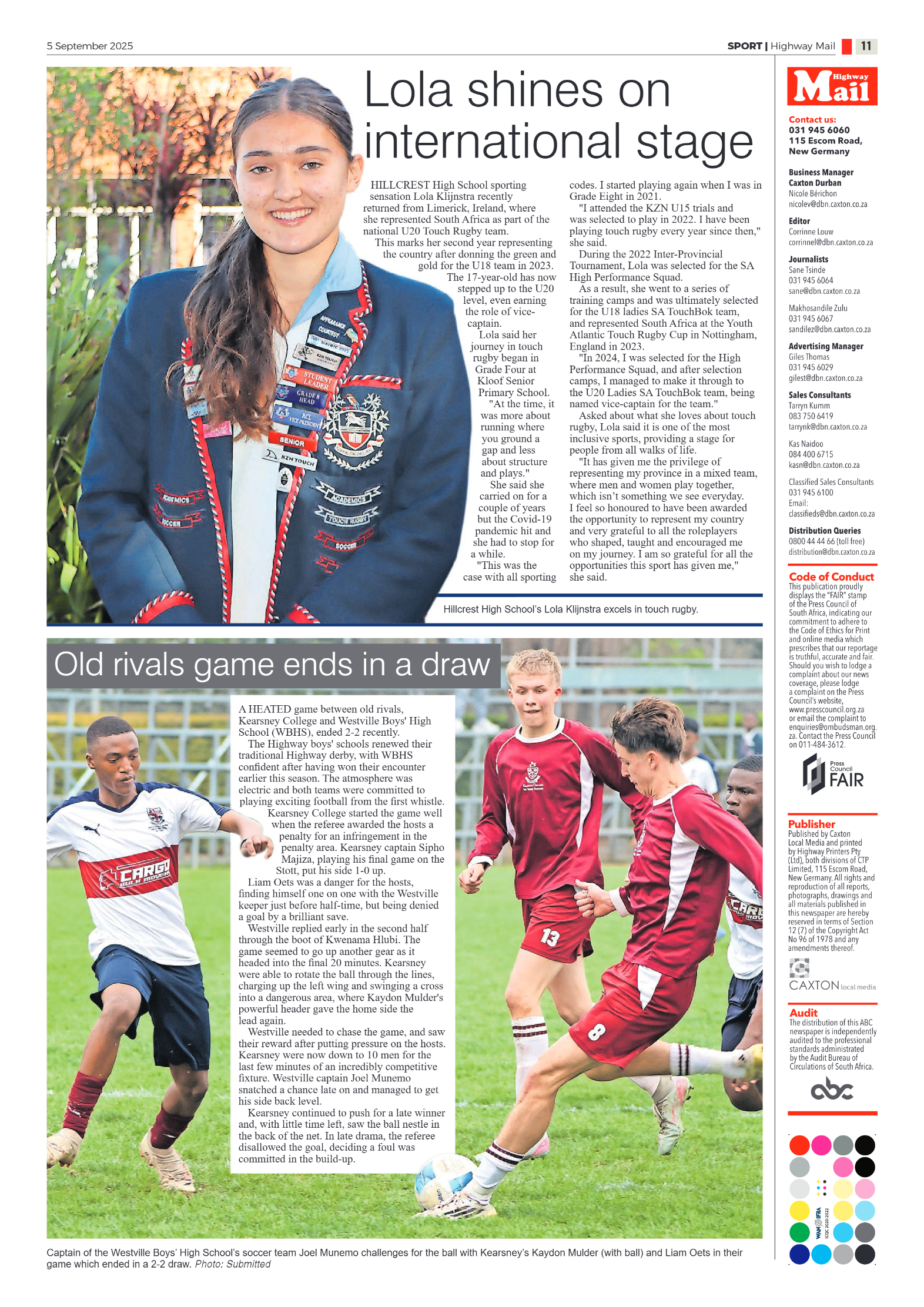 Highway Mail 05 September 2025 page 11
