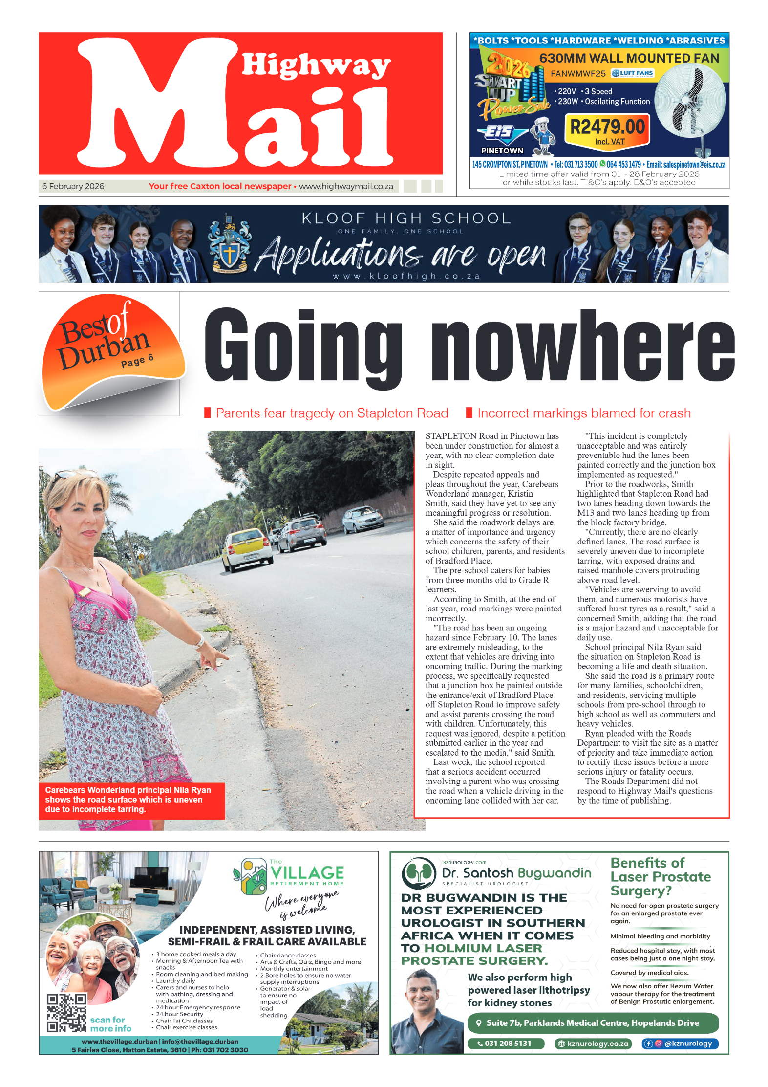 Highway Mail 06 February 2026 page 1