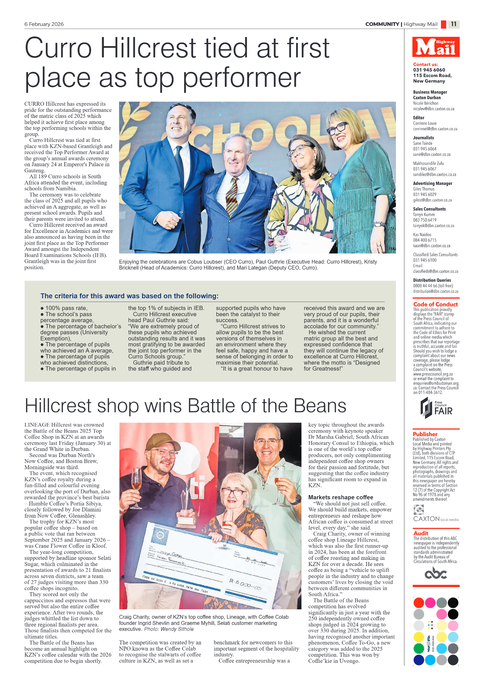 Highway Mail 06 February 2026 page 11