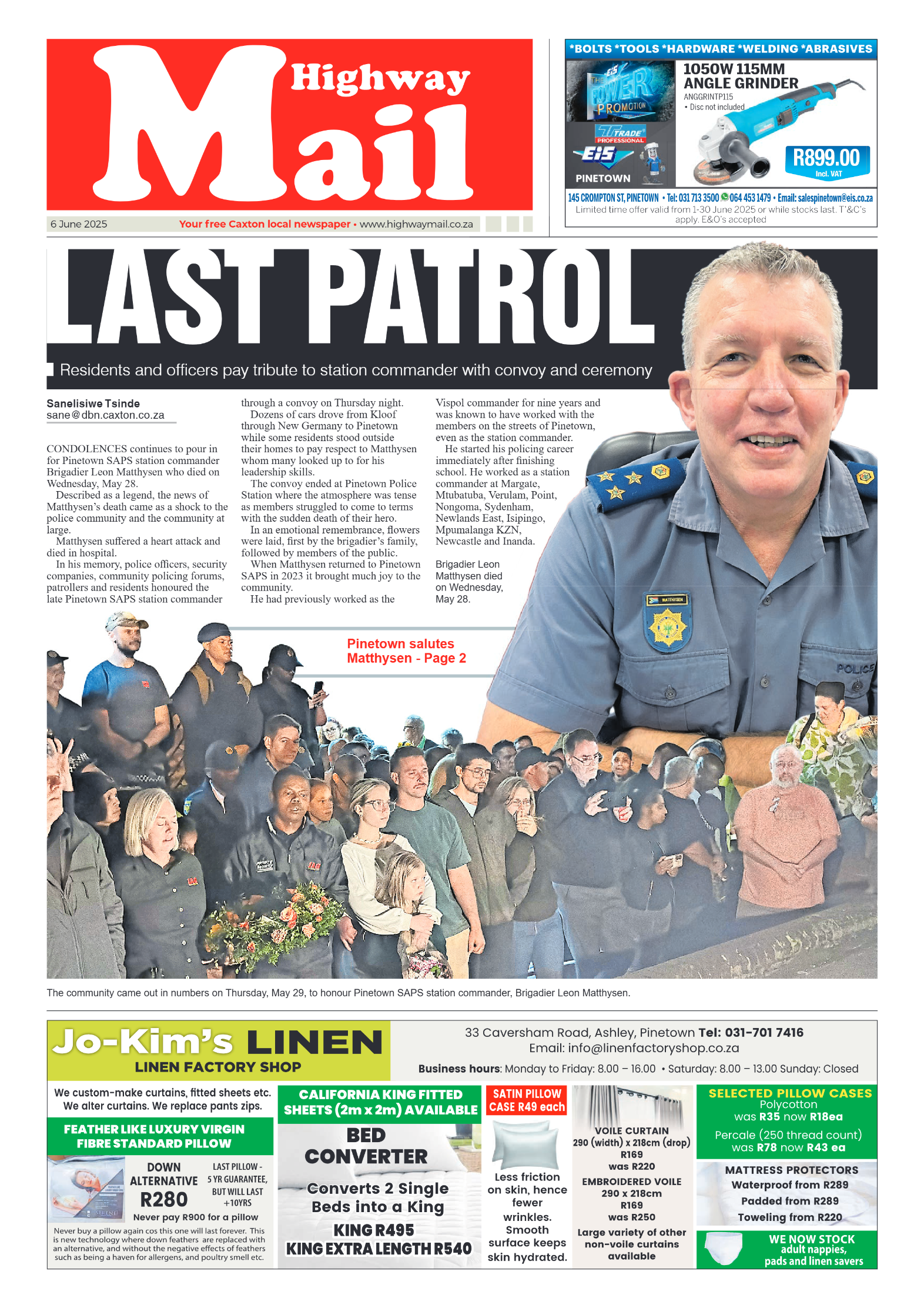 Highway Mail 06 June 2025 page 1