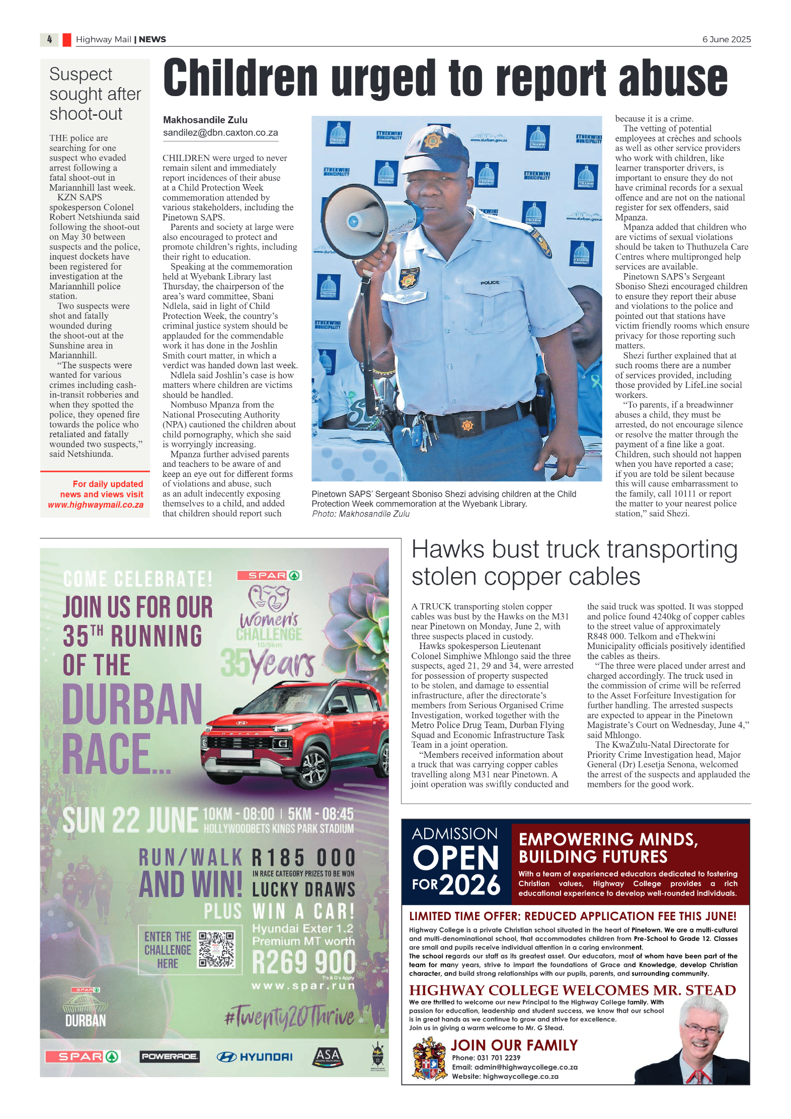 Highway Mail 06 June 2025 page 4