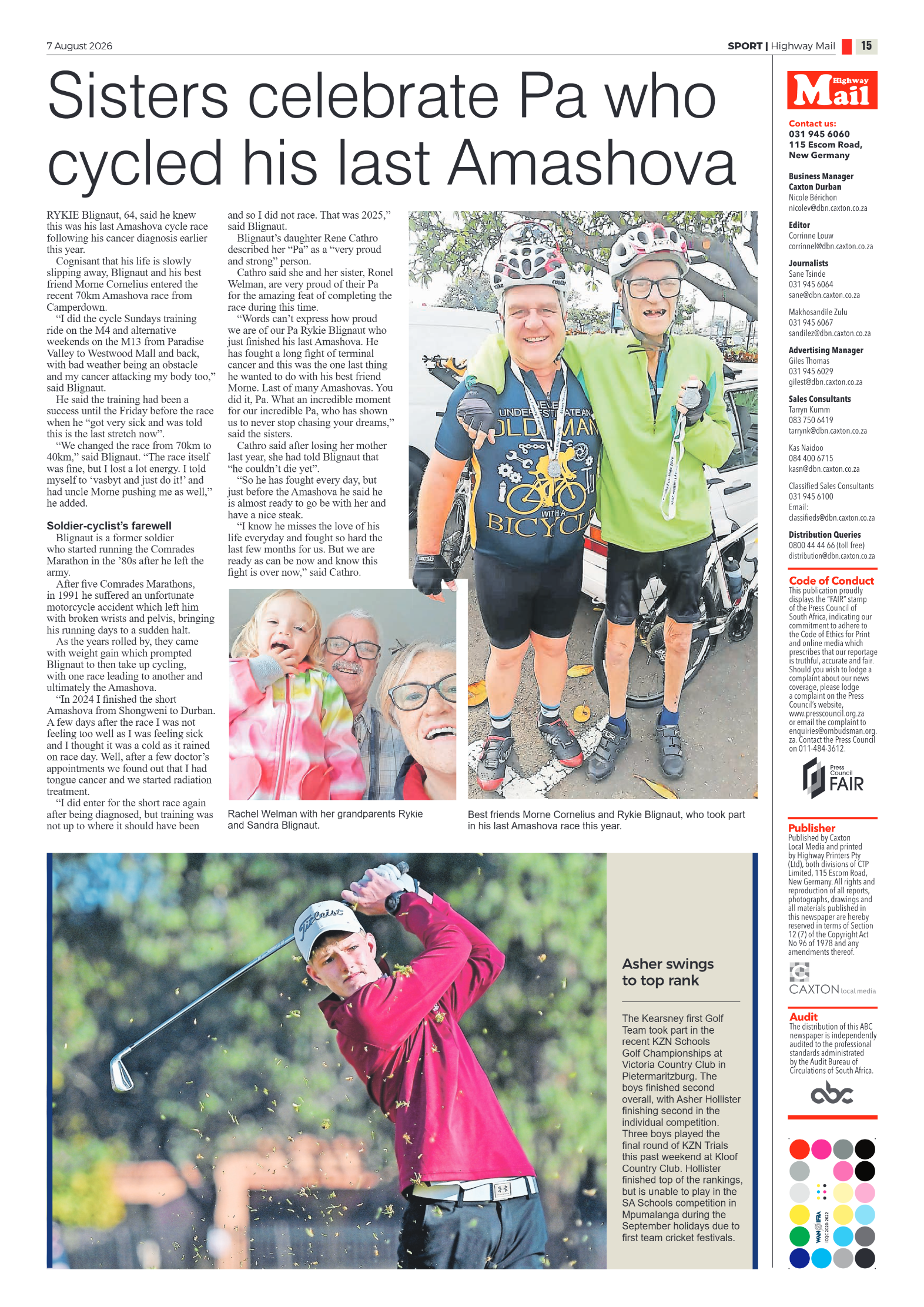 Highway Mail 07 August 2026 page 15