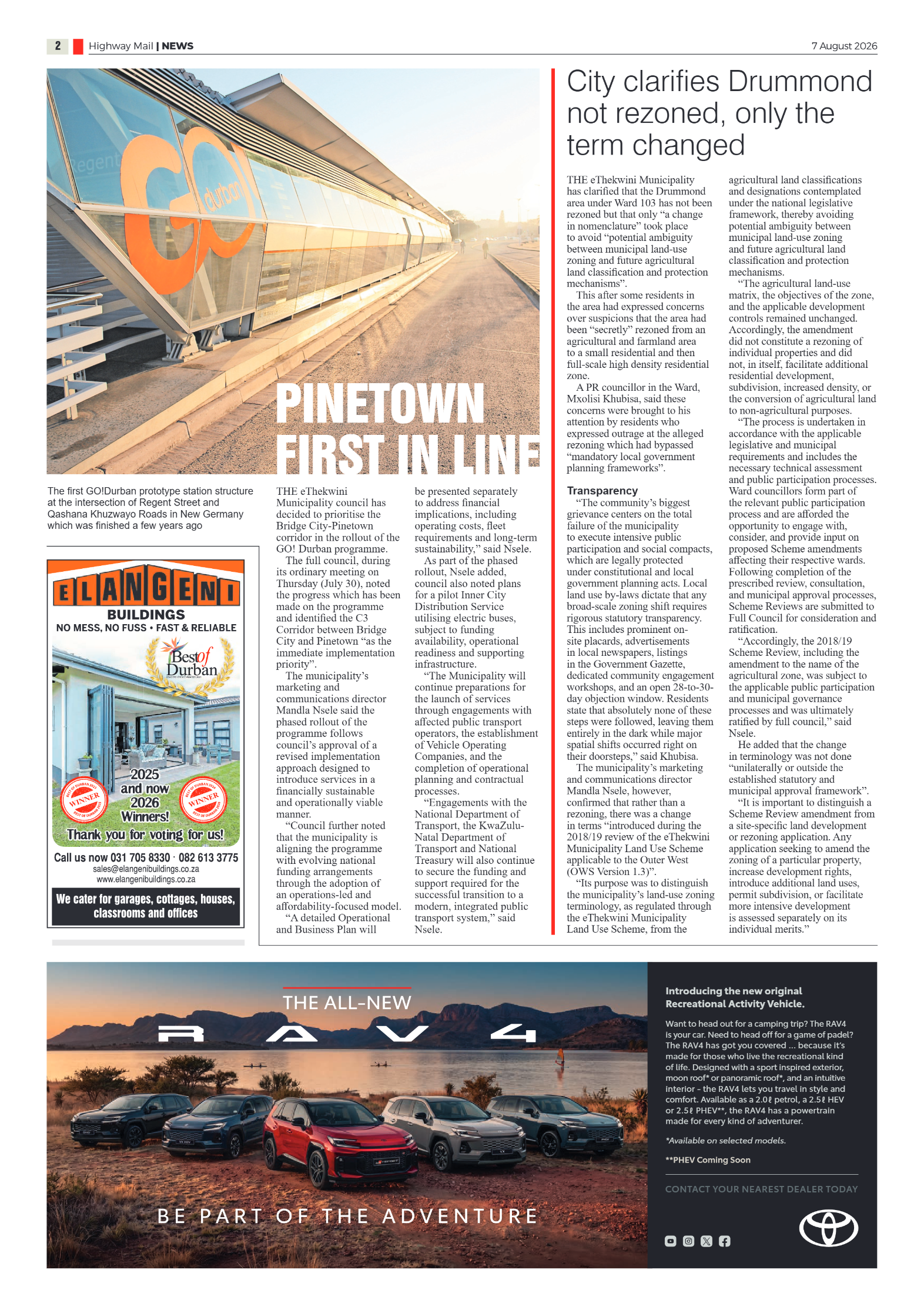 Highway Mail 07 August 2026 page 2