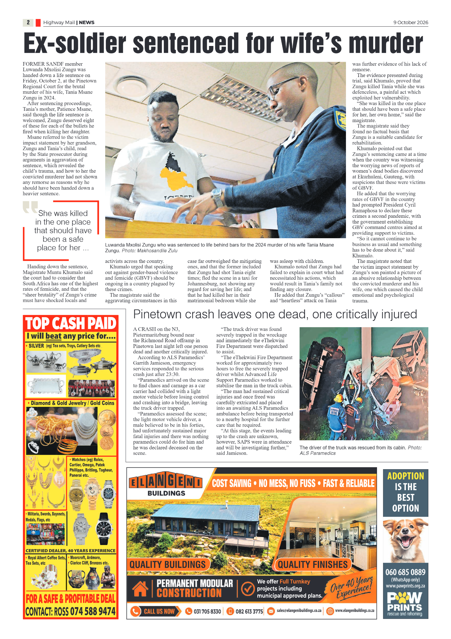 Highway Mail 09 October 2026 page 2