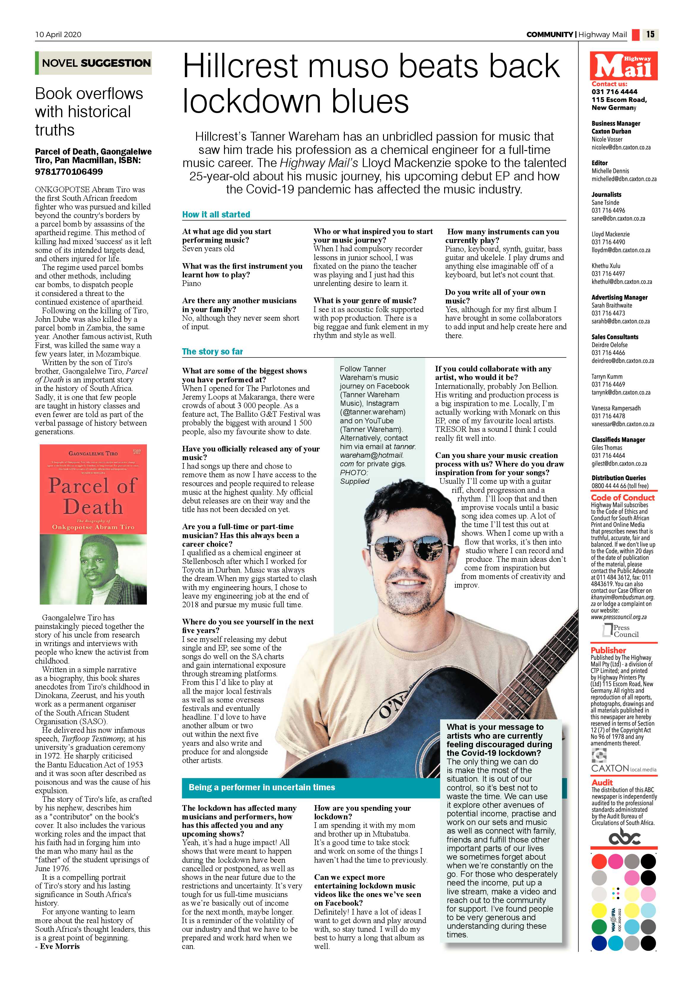Highway Mail 10 April 2020 page 15