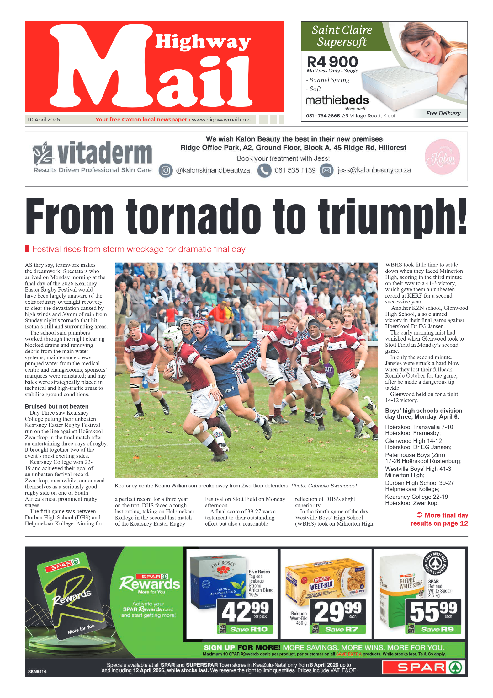 Highway Mail 10 April 2026 page 1