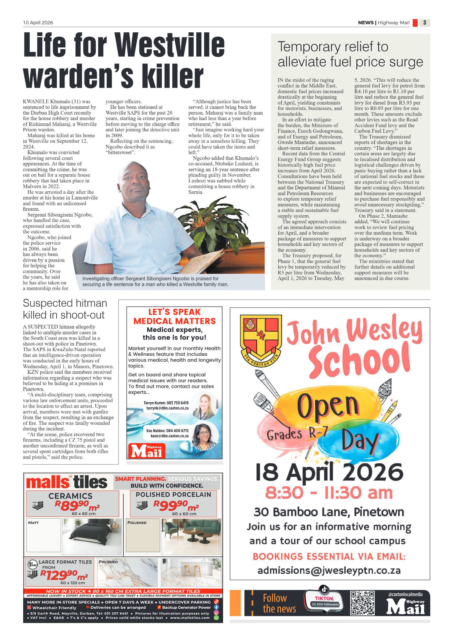 Highway Mail 10 April 2026 page 3