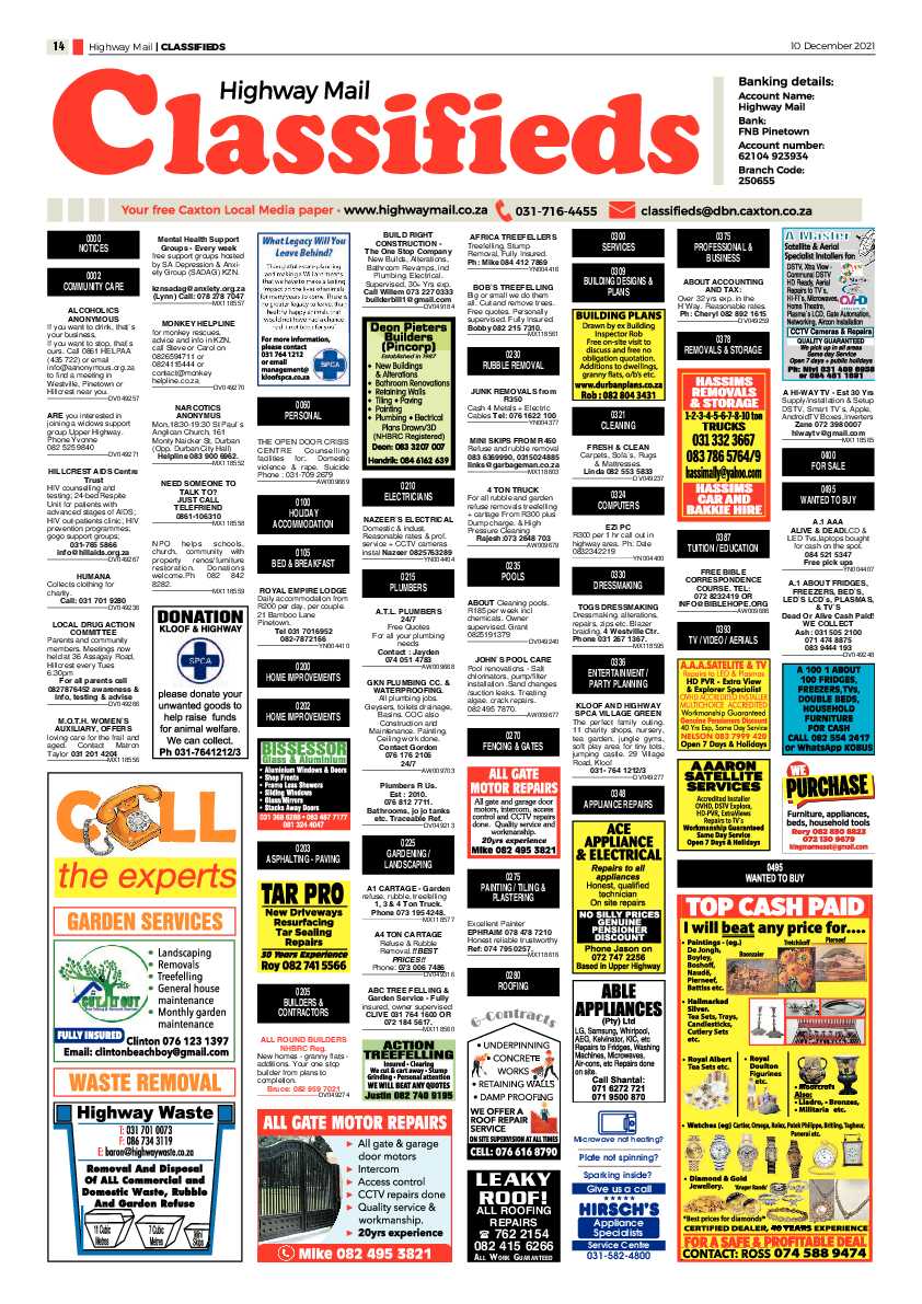 Highway Mail 10 December 2021 page 14