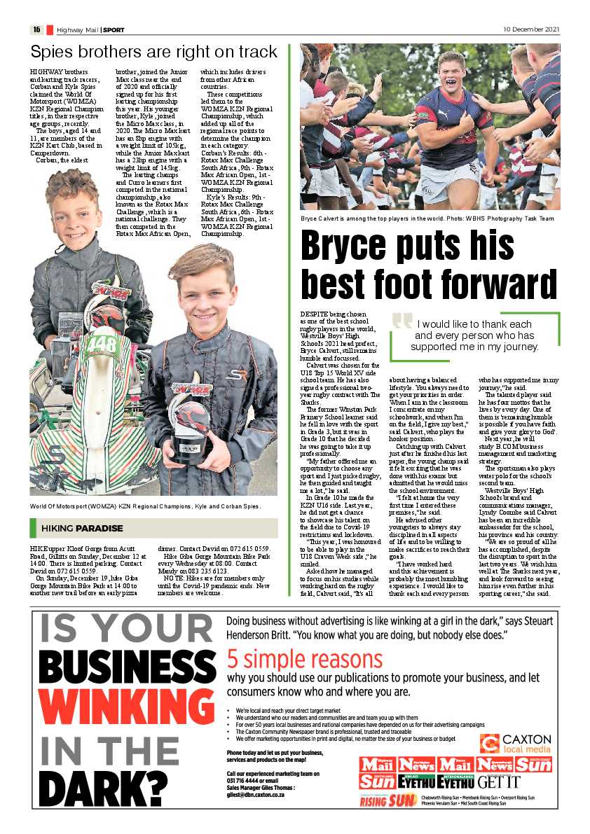 Highway Mail 10 December 2021 page 16