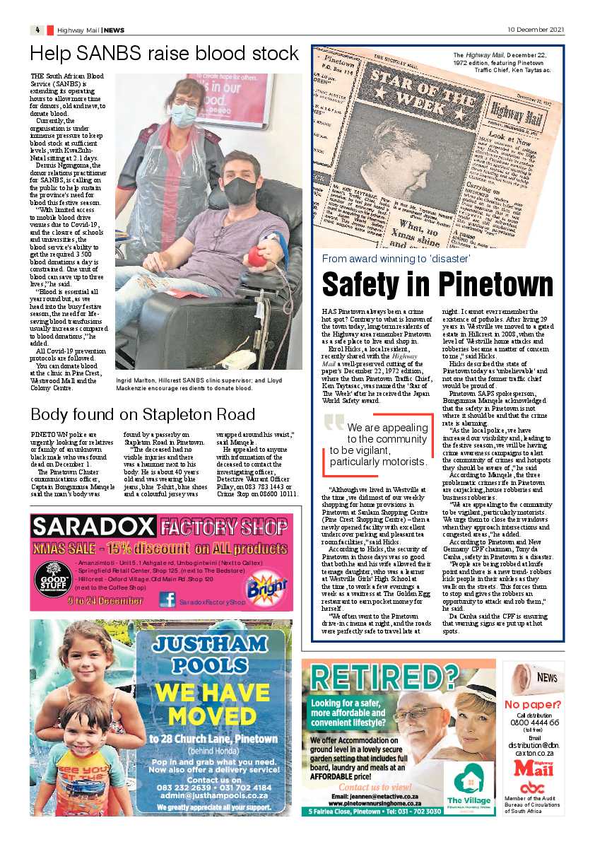 Highway Mail 10 December 2021 page 4