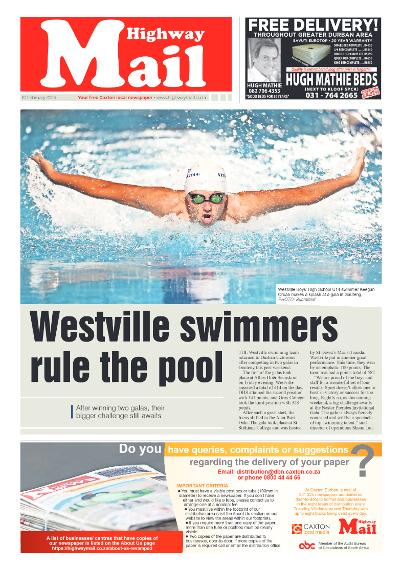 Highway Mail 10 February 2023 page 1