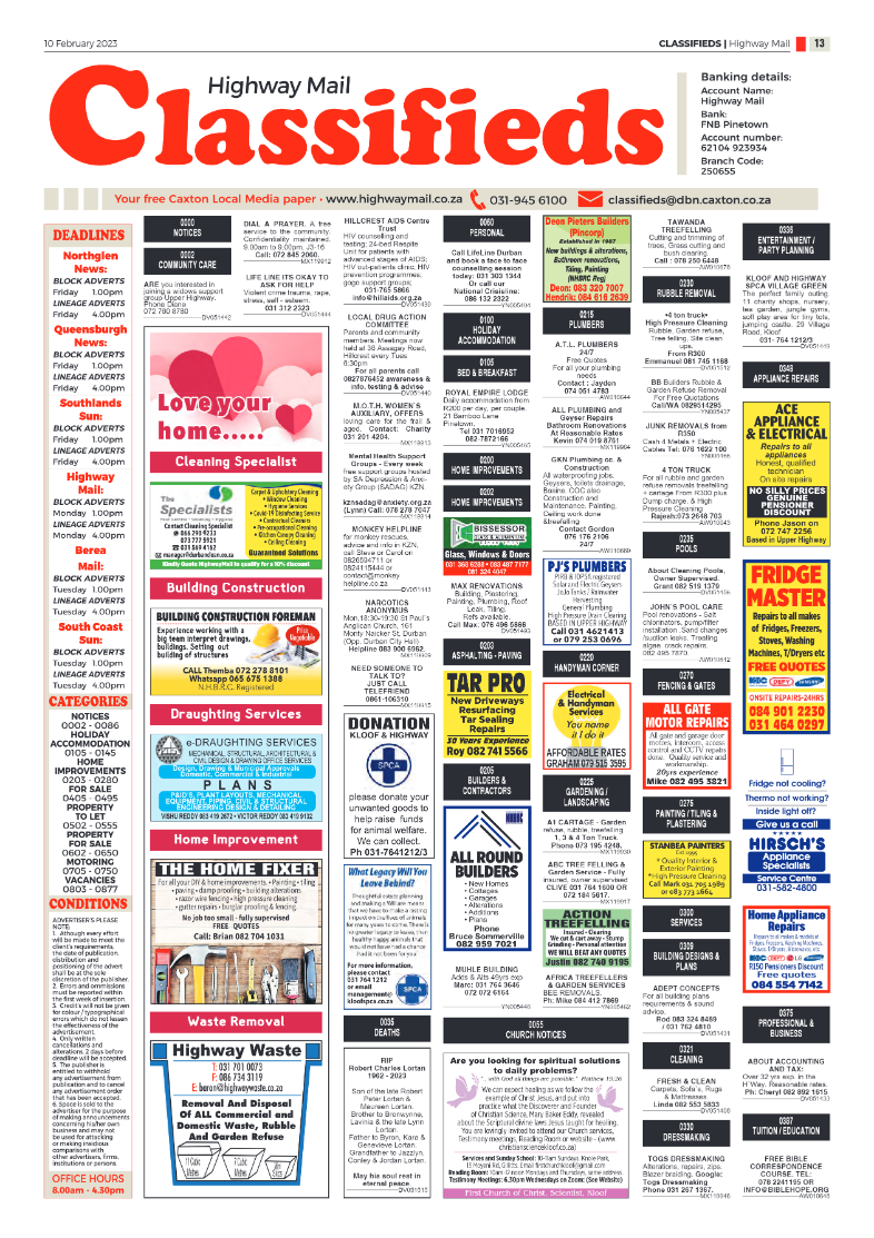 Highway Mail 10 February 2023 page 13