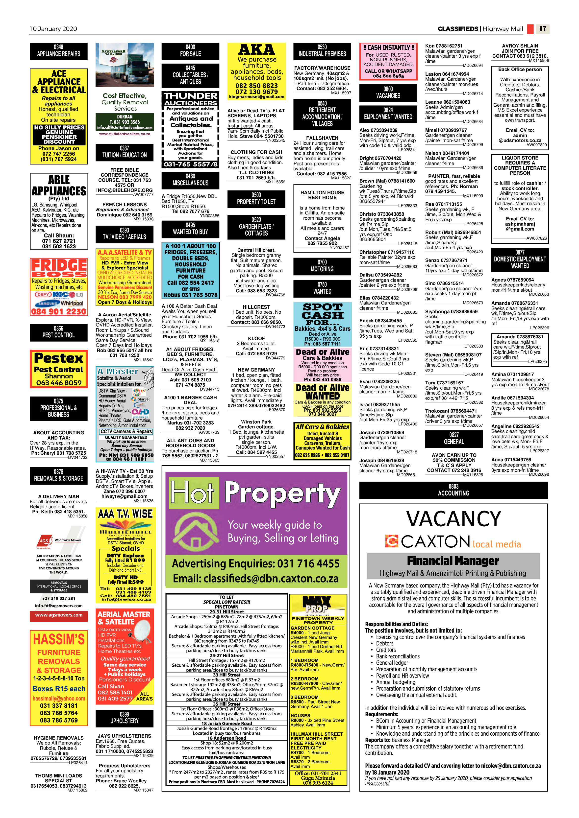 Highway Mail 10 January 2020 page 17
