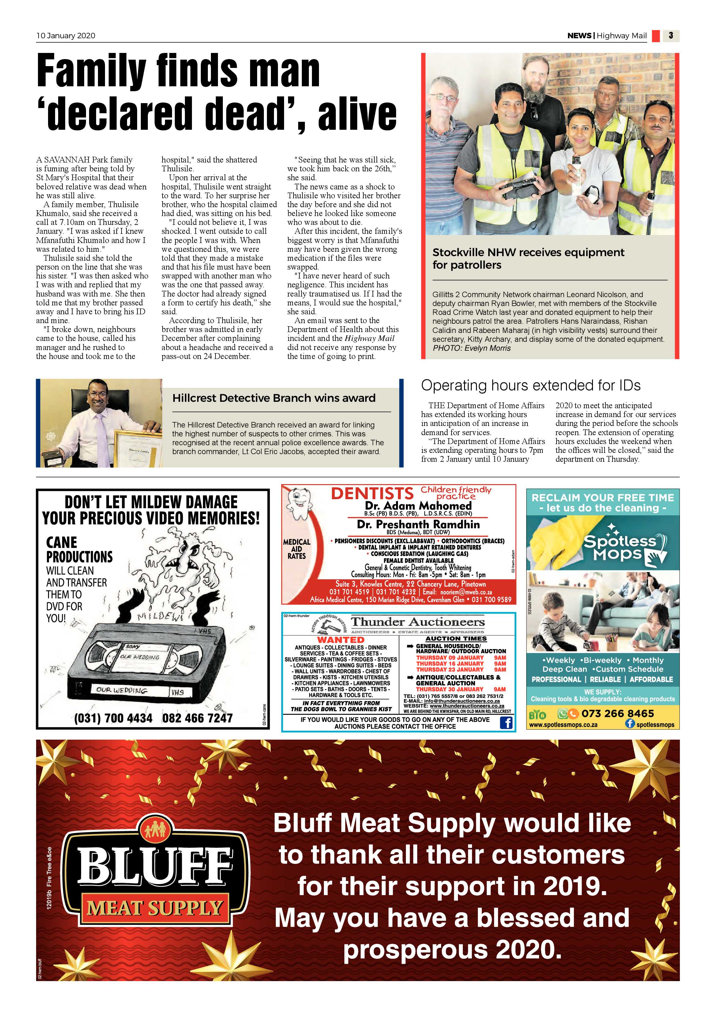Highway Mail 10 January 2020 page 3