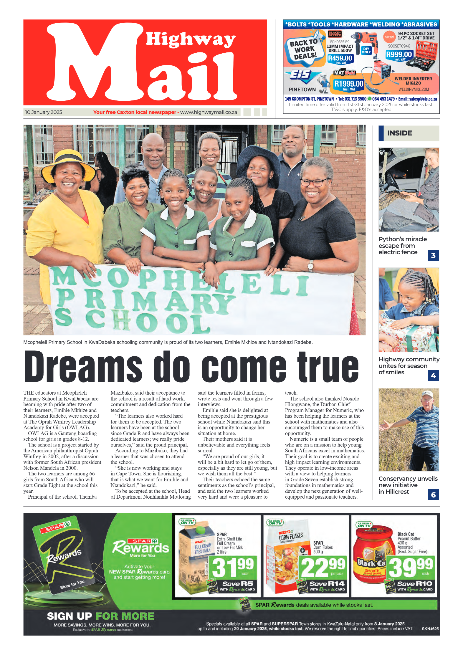 Highway Mail 10 January 2025 page 1