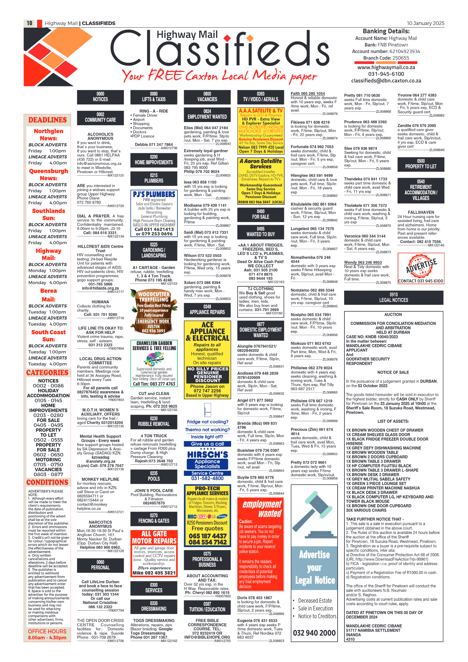 Highway Mail 10 January 2025 page 10