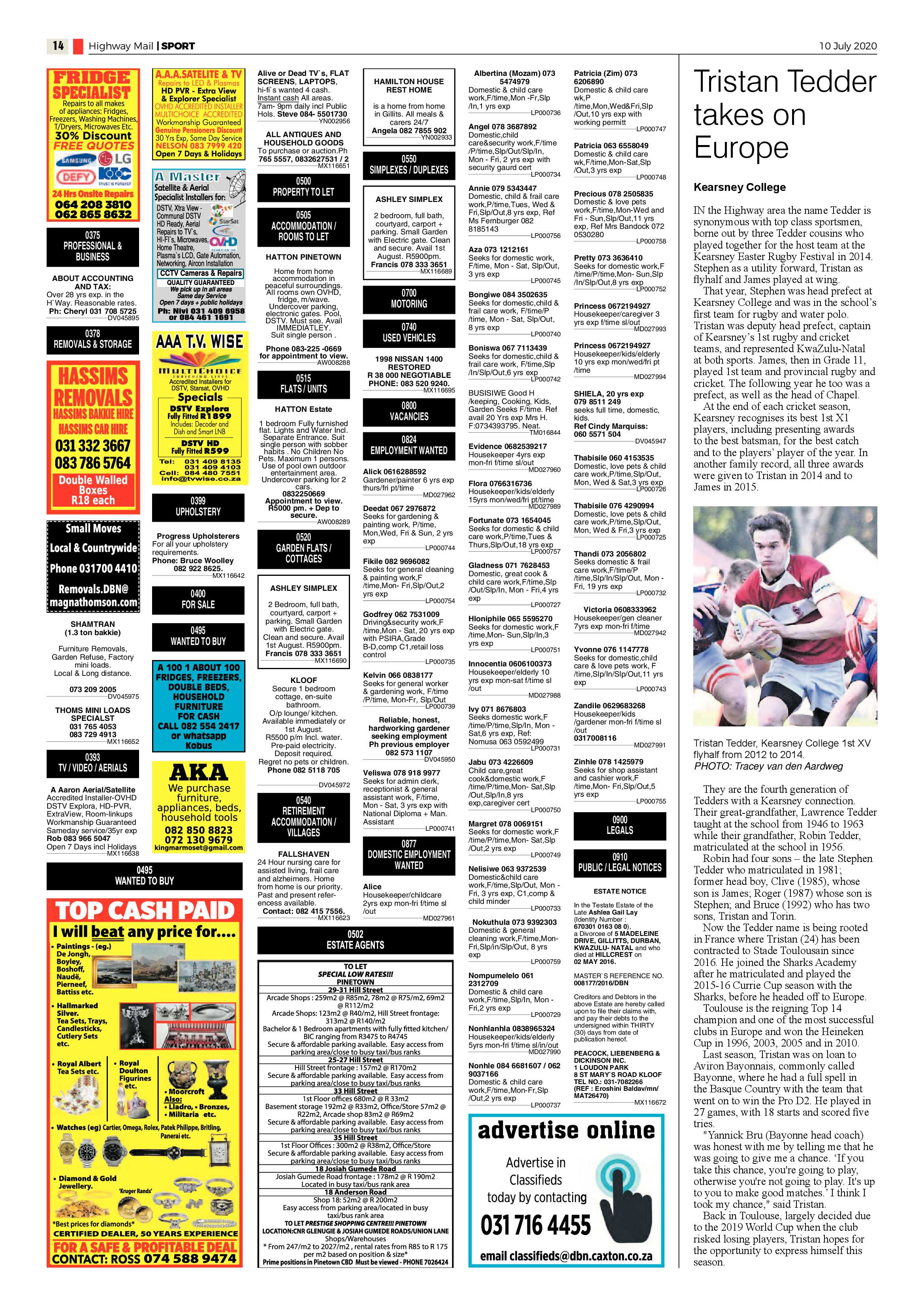Highway Mail 10 July 2020 page 14
