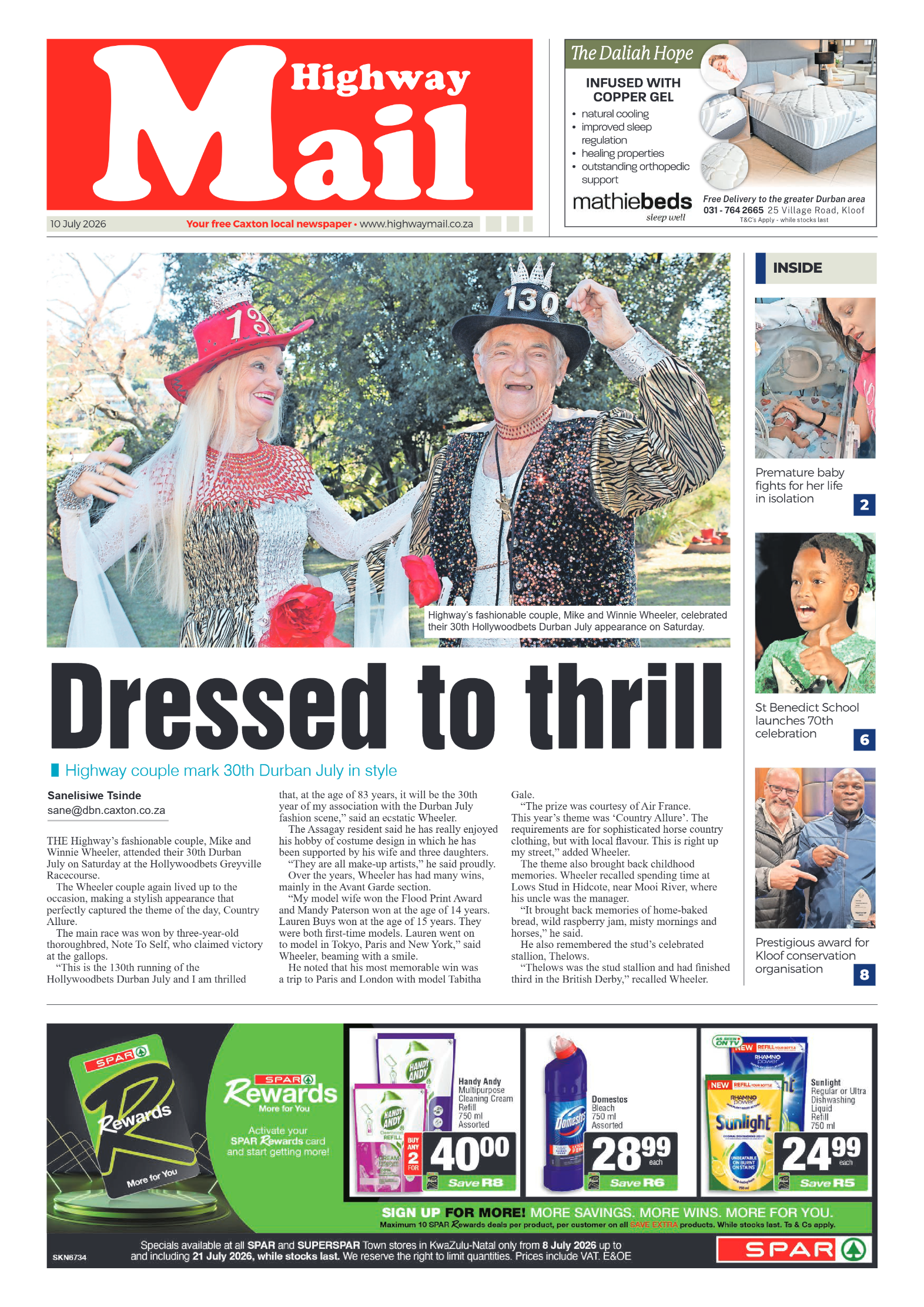 Highway Mail 10 July 2026 page 1